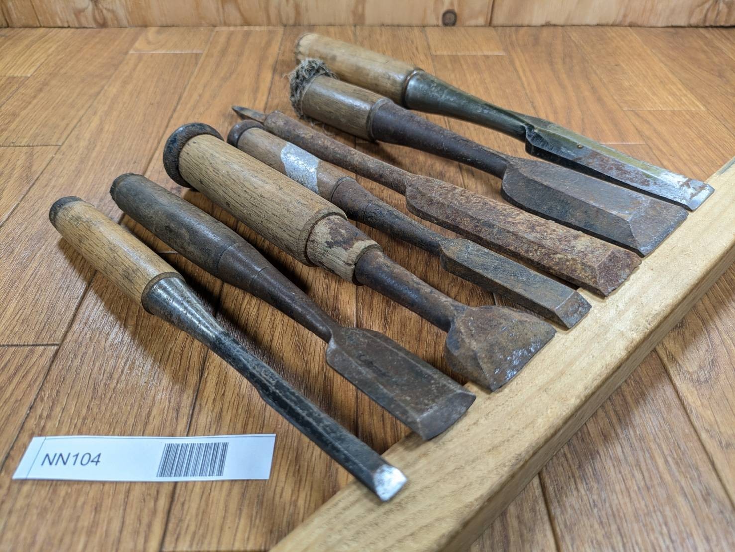 BROKEN DAMAGED Japanese vintage chisel Nomi 9.25.37.15.29.42.24mm NN104