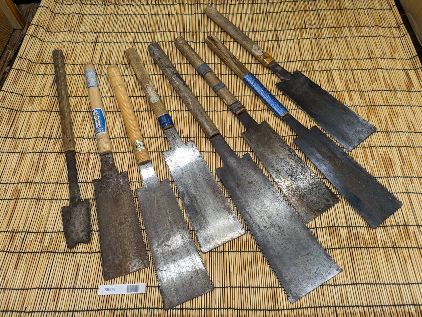 Broken Japanese vintage Pull Saw Draw Saw Carpentry Tool Japan blade 700mm BB979