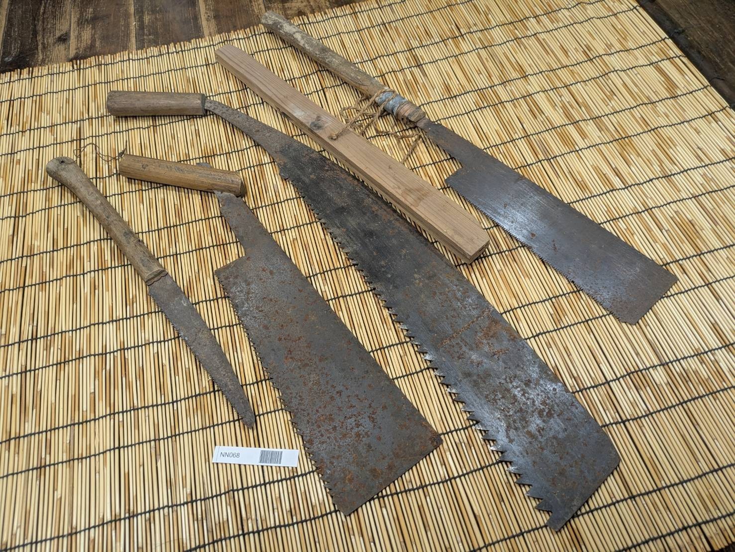 Broken Japanese vintage Pull Saw Draw Saw Carpentry Tool Japan blade 780mm NN068