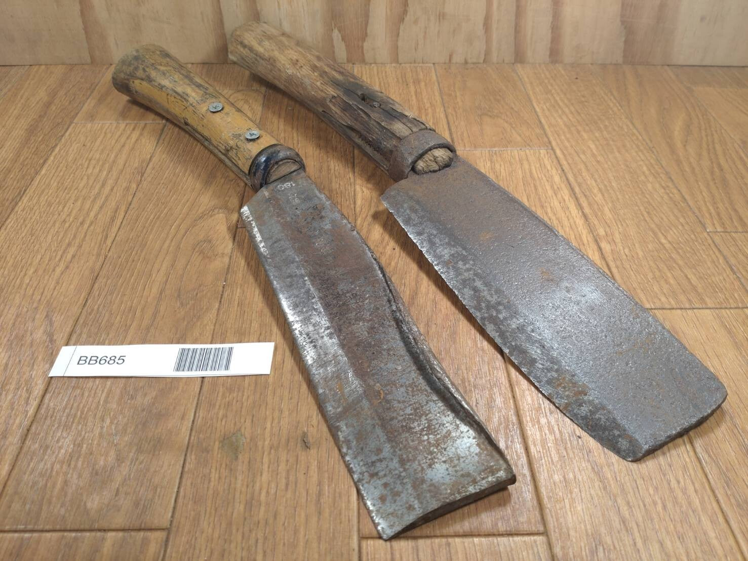 BROKEN DAMAGED Japanese Vintage Carpentry Tool NATA AXE ONO Hatchet SET BB685
