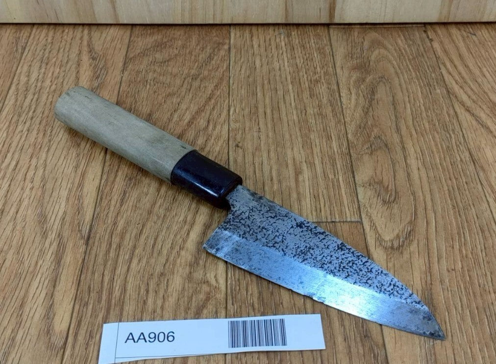DAMAGED Japanese Chef's Kitchen Knife DEBA Vintage from Japan 107/218mm AA906