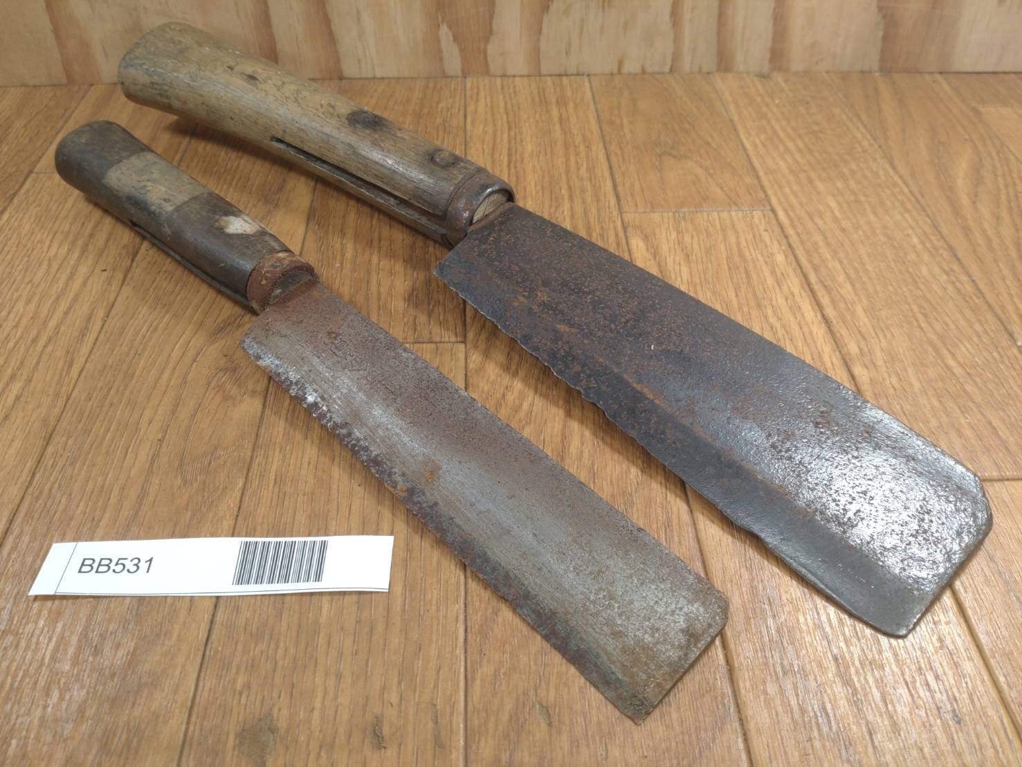 BROKEN DAMAGED Japanese Vintage Carpentry Tool NATA AXE ONO Hatchet SET BB531