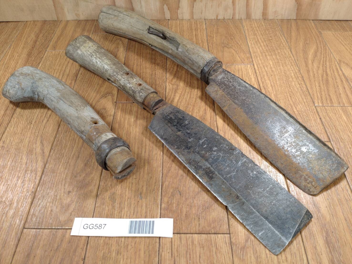 BROKEN DAMAGED Japanese Vintage Carpentry Tool NATA AXE ONO Hatchet SET GG587