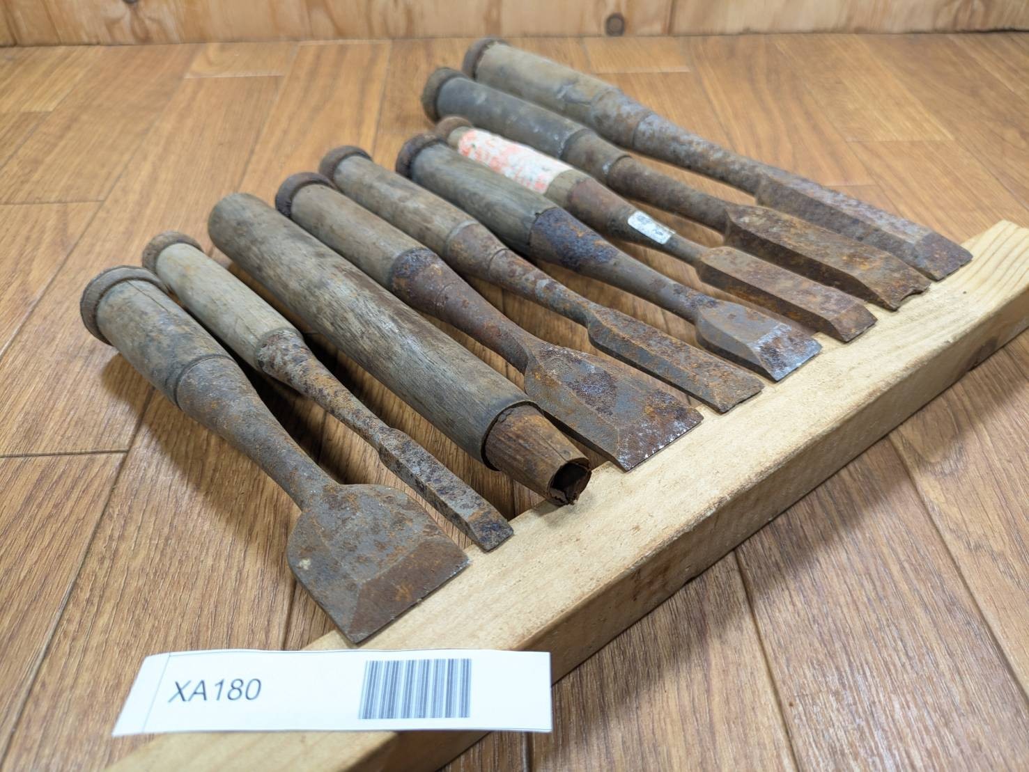 BROKEN DAMAGED Japanese vintage chisel Nomi 32.8.30.18.23.17.24.23mm XA180