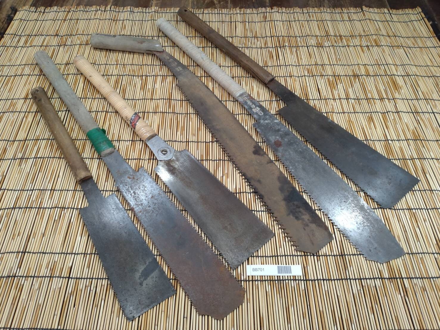 Broken Japanese vintage Pull Saw Draw Saw Carpentry Tool Japan blade 740mm BB701