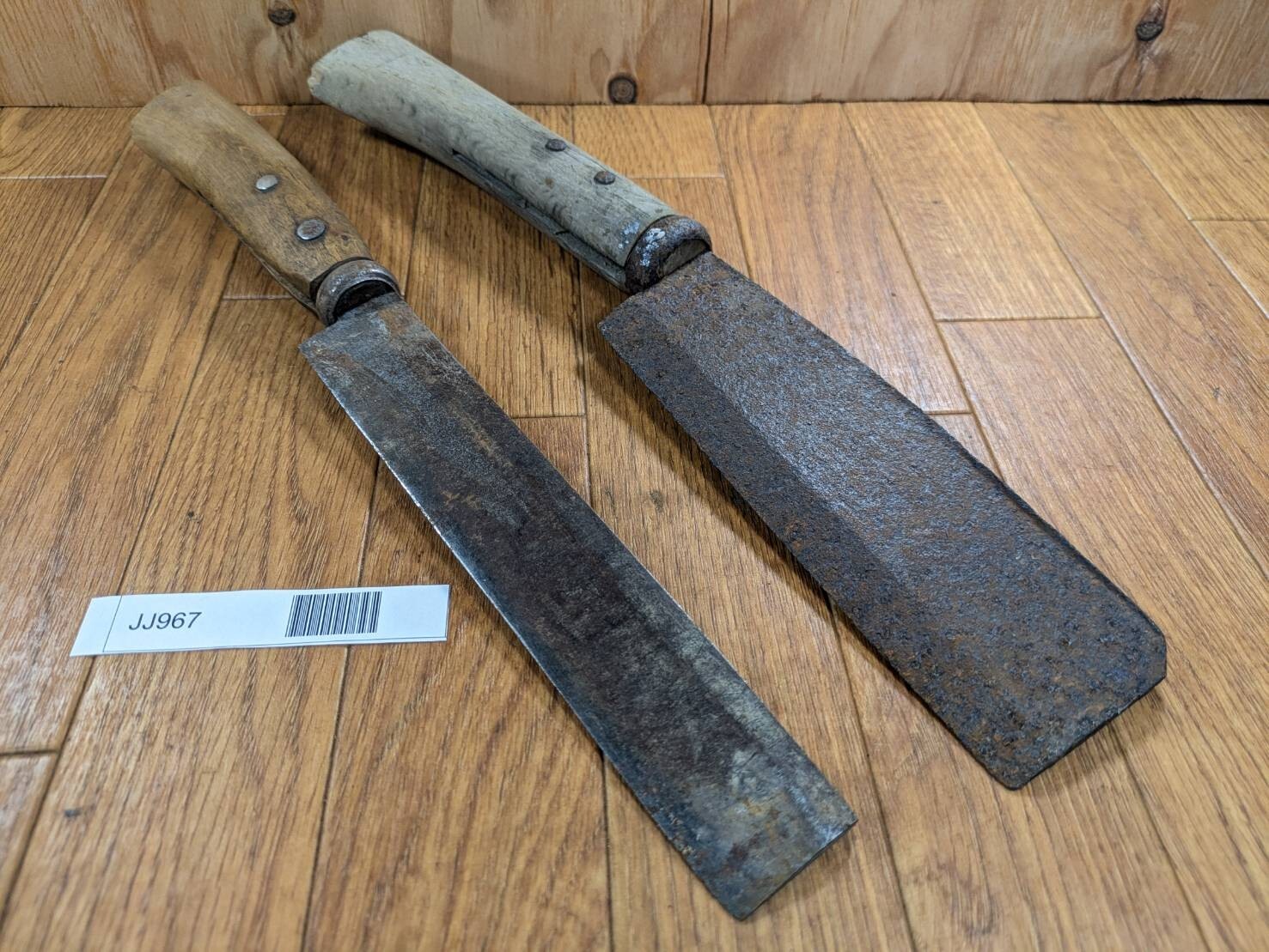 BROKEN DAMAGED Japanese Vintage Carpentry Tool NATA AXE ONO Hatchet SET JJ967