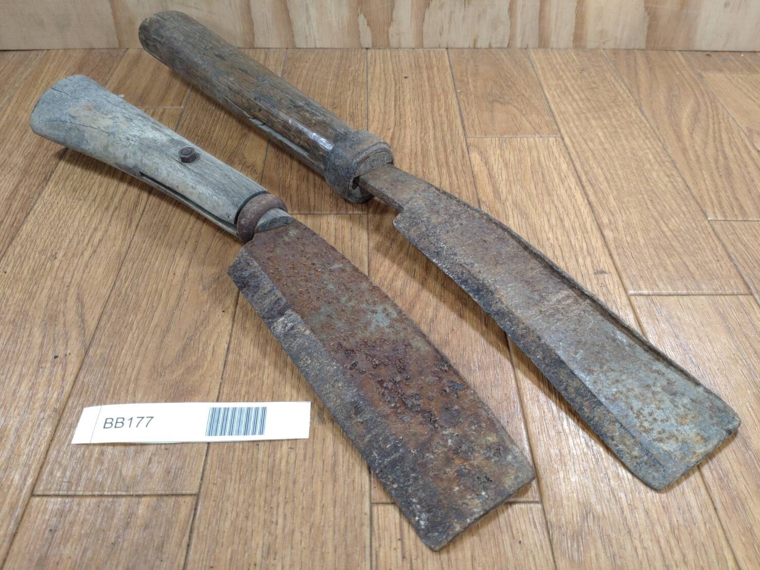 BROKEN DAMAGED Japanese Vintage Carpentry Tool NATA AXE ONO Hatchet SET BB177