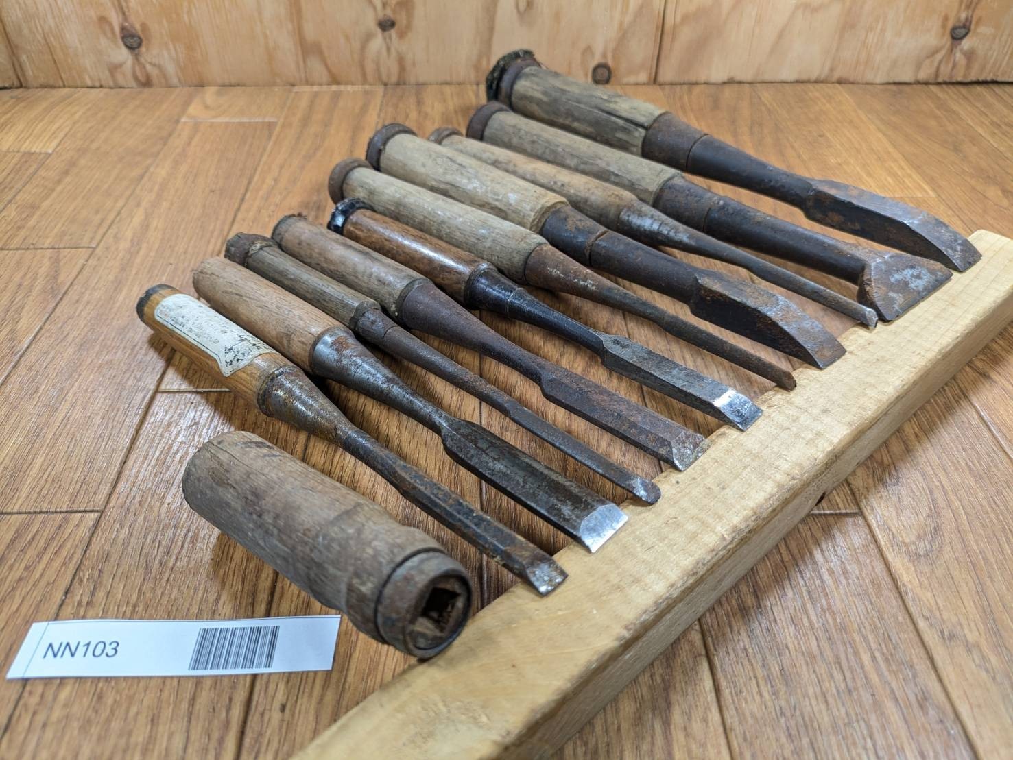 BROKEN DAMAGED Japanese vintage chisel Nomi 9.15.9.15.12.4.15.4.47.17mm NN103