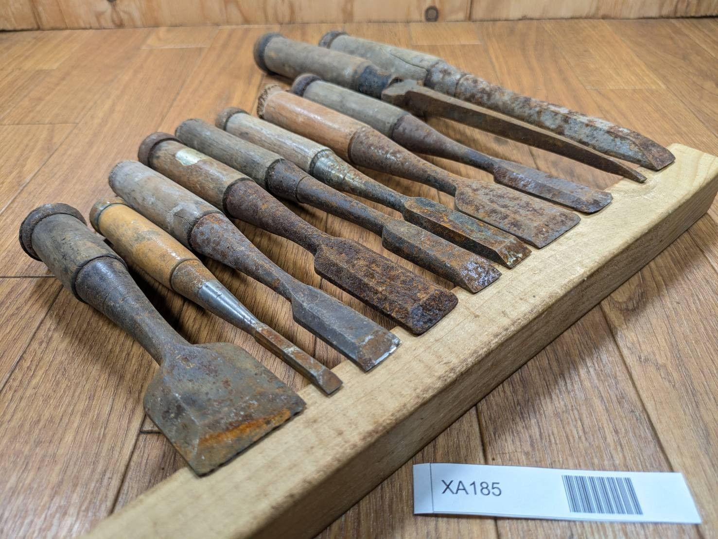BROKEN DAMAGED Japanese vintage chisel Nomi 37.6.17.24.16.14.30.21.4.17mm XA185