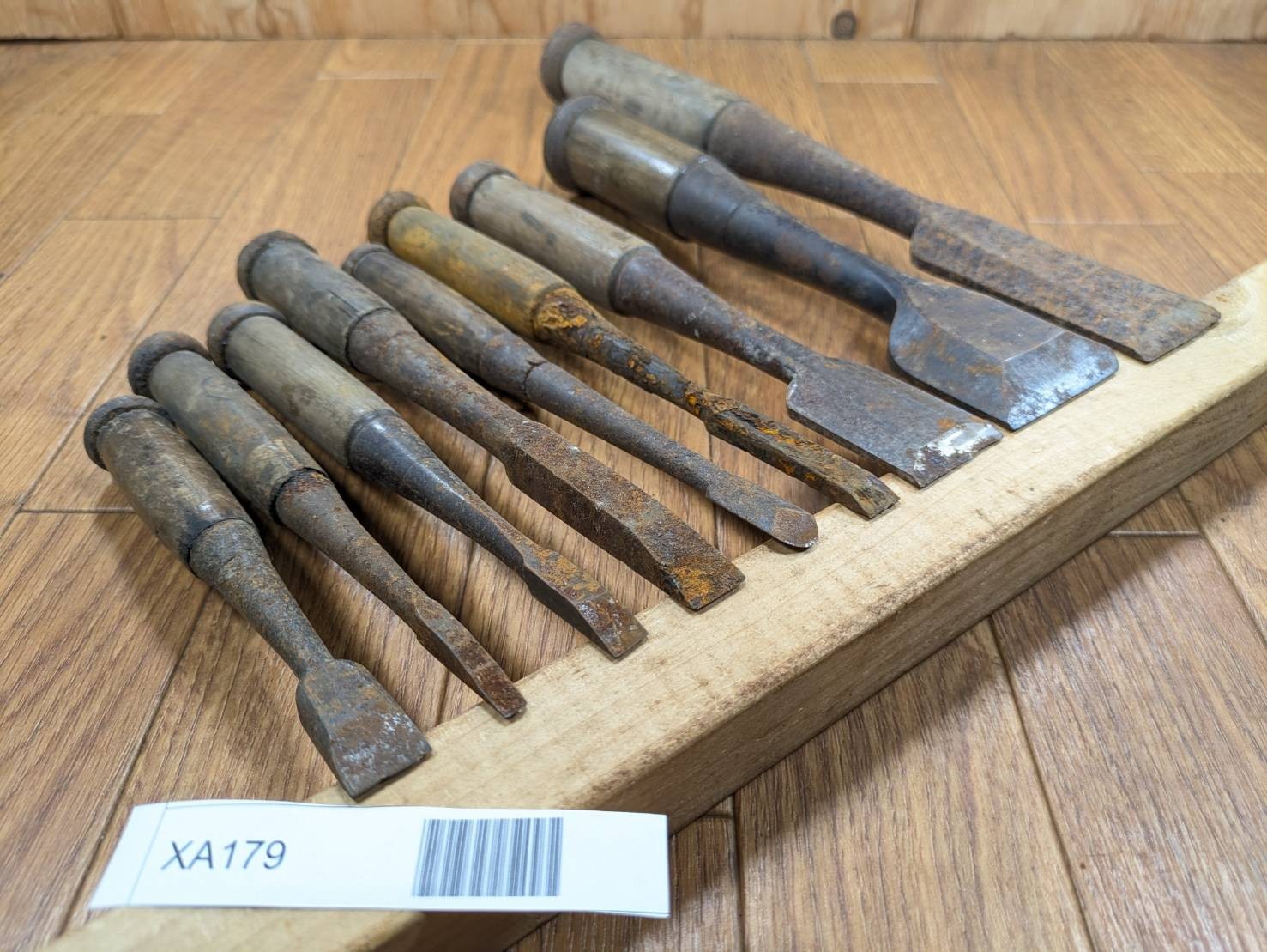 BROKEN DAMAGED Japanese vintage chisel Nomi 15.5.8.13.11.10.28.46.35mm XA179