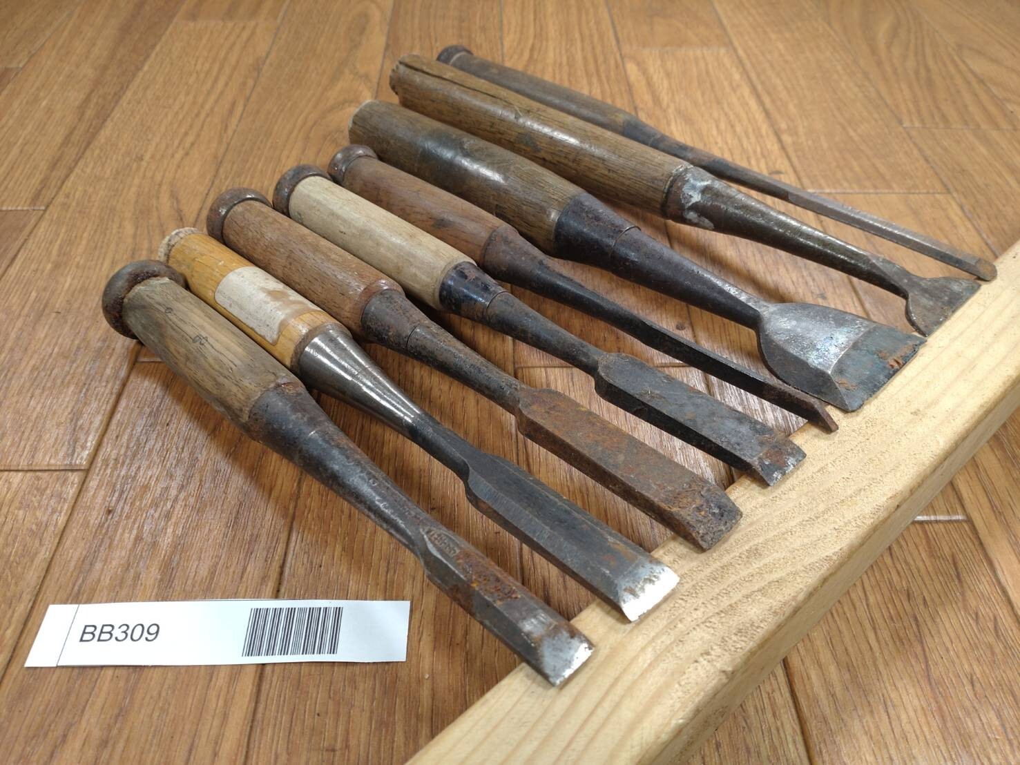 BROKEN DAMAGED Japanese vintage chisel Nomi 3.9.12.14.14.15.36.41mm BB309