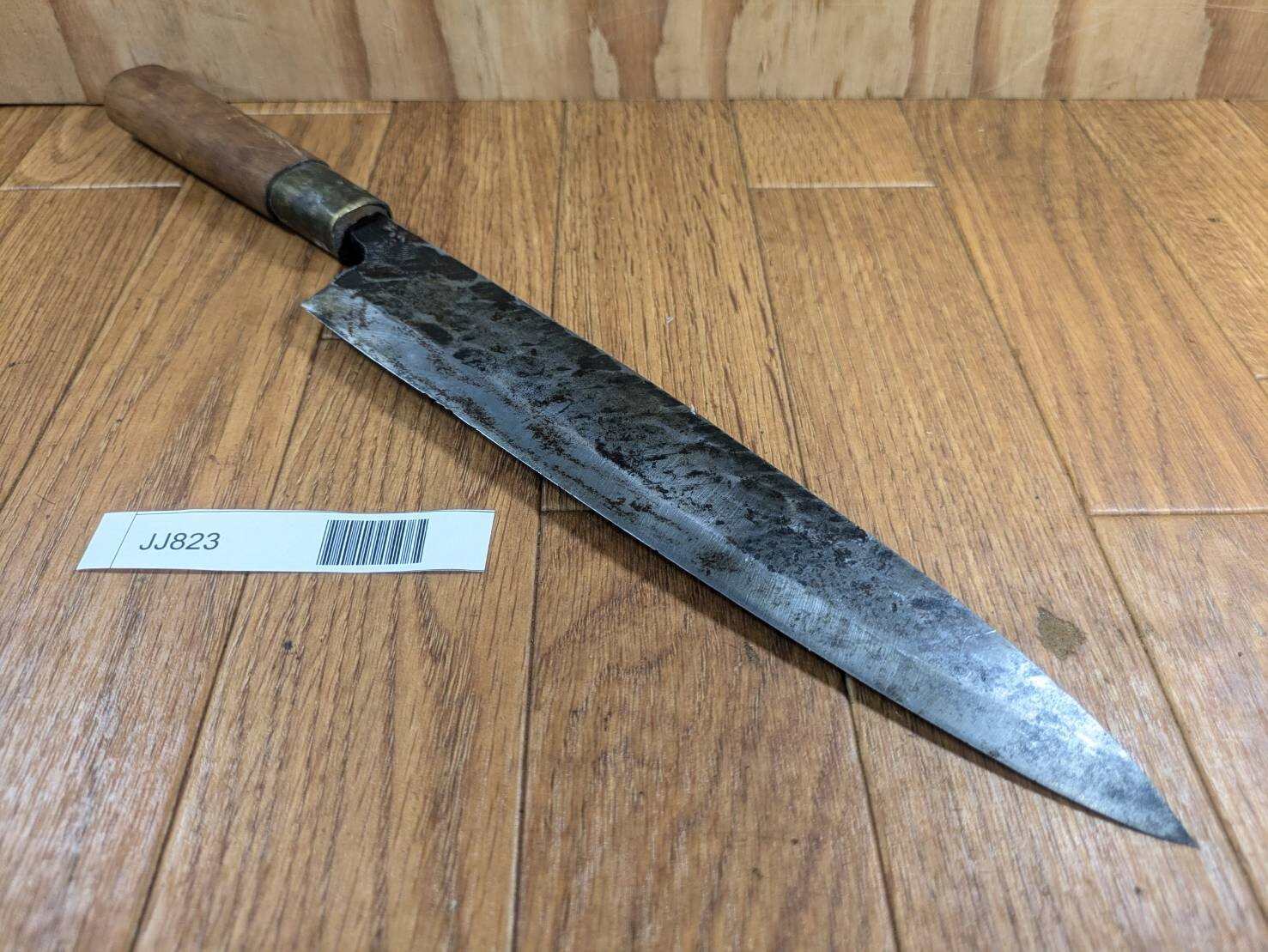 DAMAGED Japanese Chef's Kitchen Knife DEBA Vintage HAND MADE Japan 225/365 JJ823