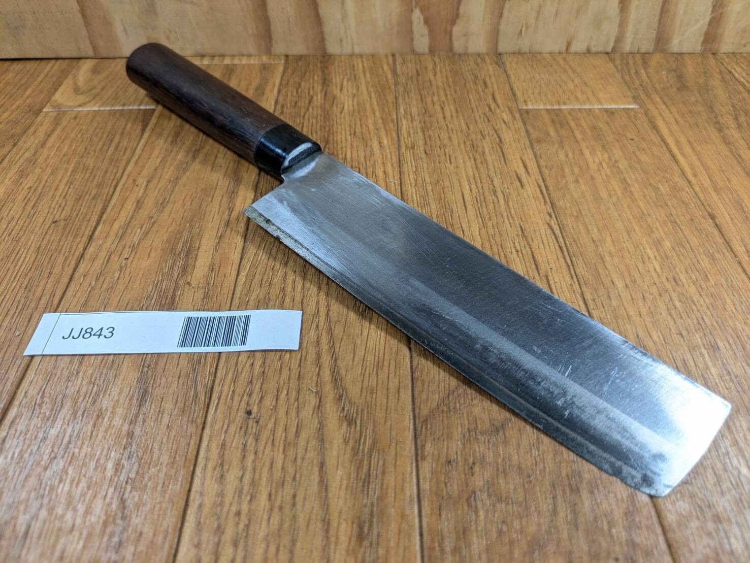DAMAGED Japanese Chef's Kitchen Knife NAKIRI HOCHO Vintage Japan 165/295mm JJ843