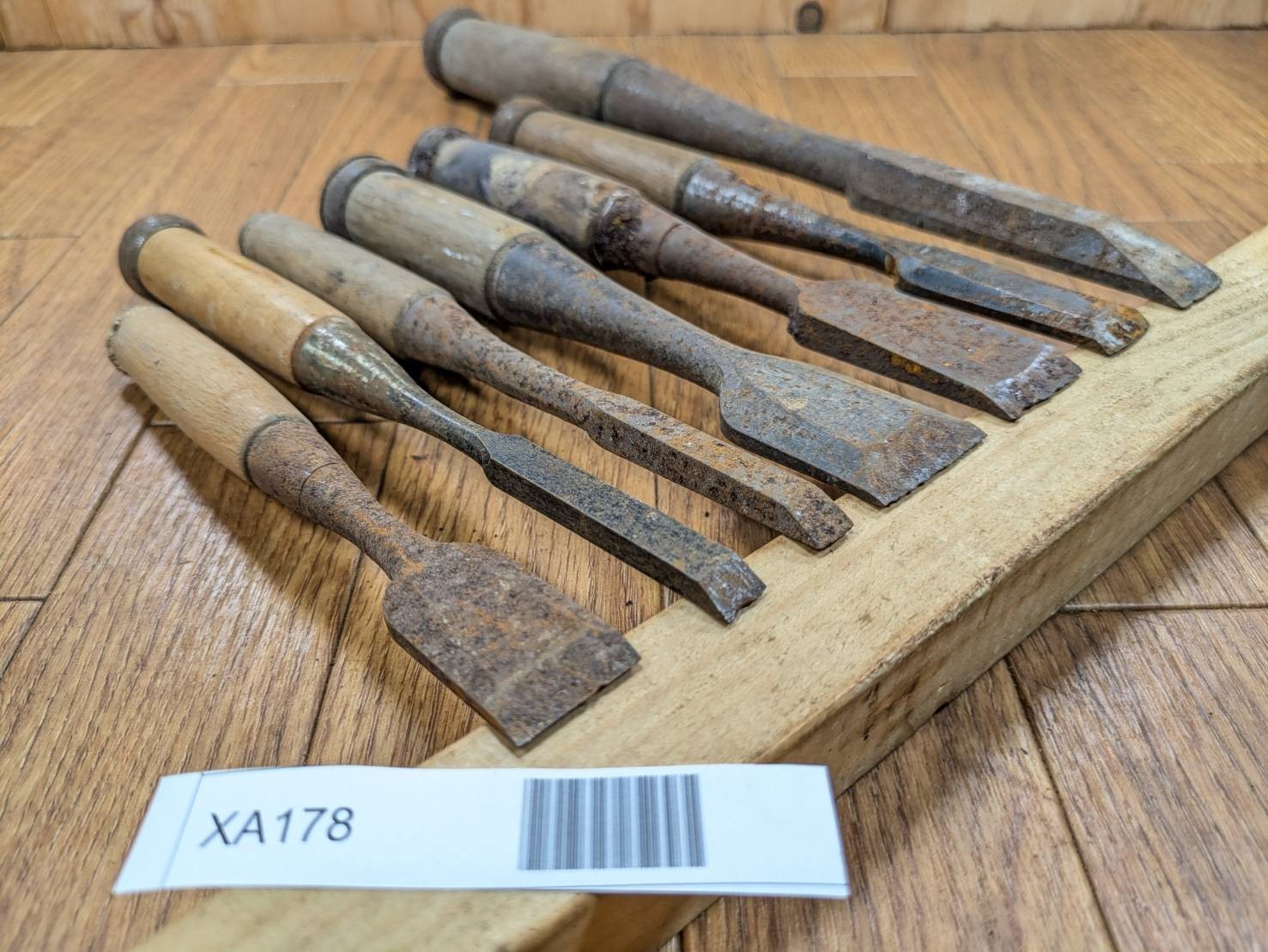 BROKEN DAMAGED Japanese vintage chisel Nomi 22.10.9.29.25.17.19mm XA178