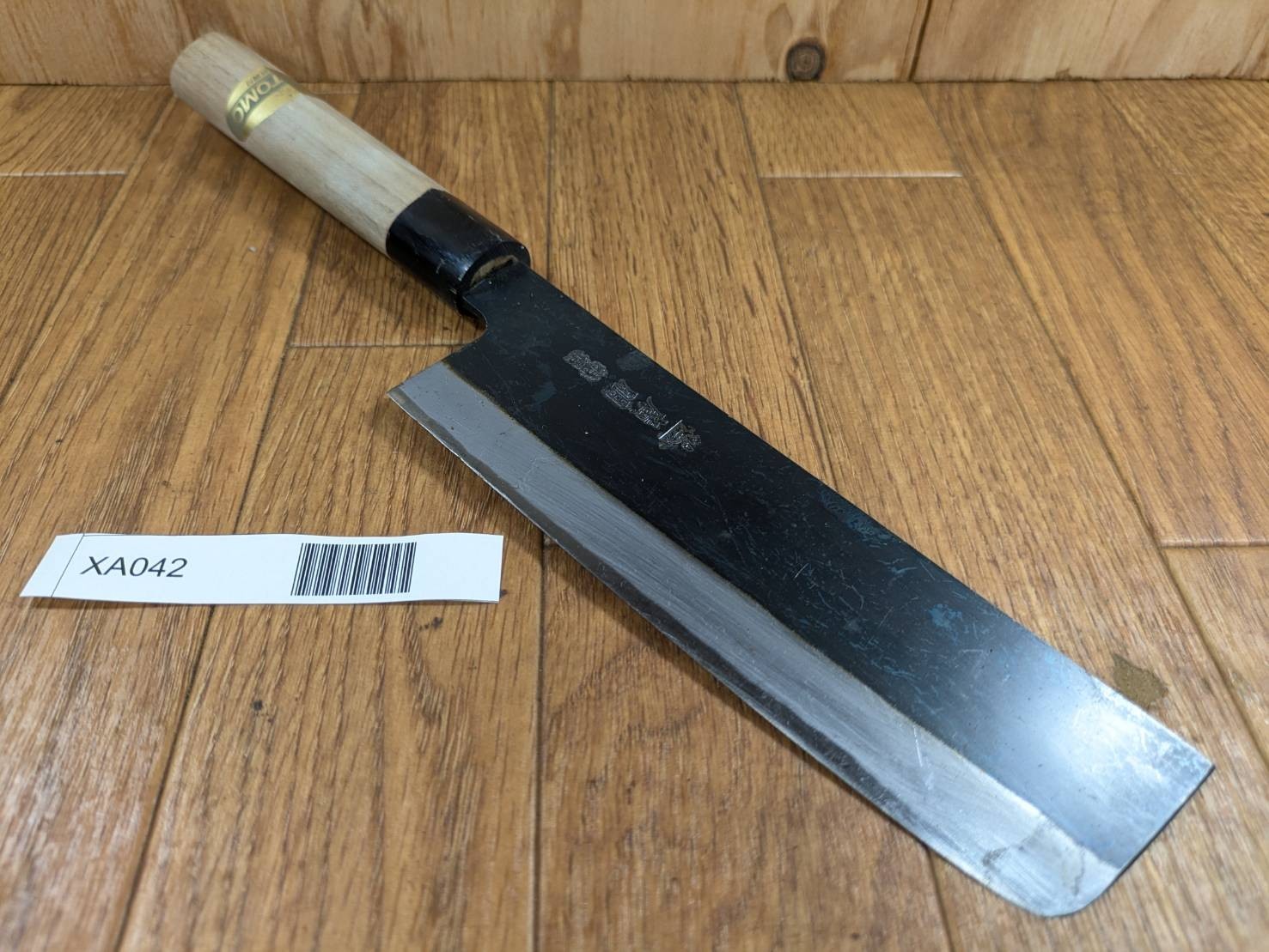 DAMAGED Japanese Chef's Kitchen Knife NAKIRI Vintage HIROTOMO JP 155/295mm XA042