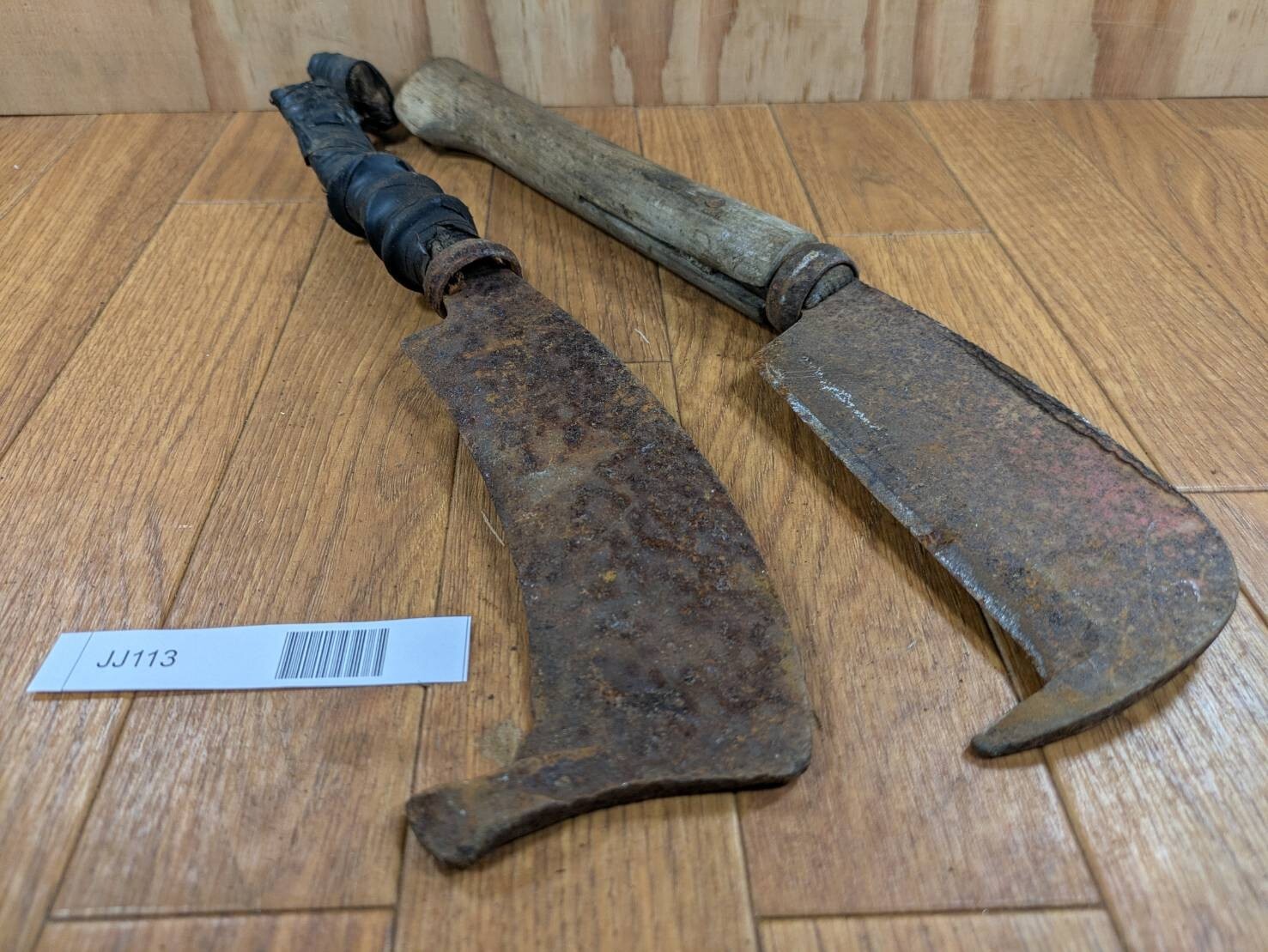 BROKEN DAMAGED Japanese Vintage Carpentry Tool NATA AXE ONO Hatchet SET JJ113