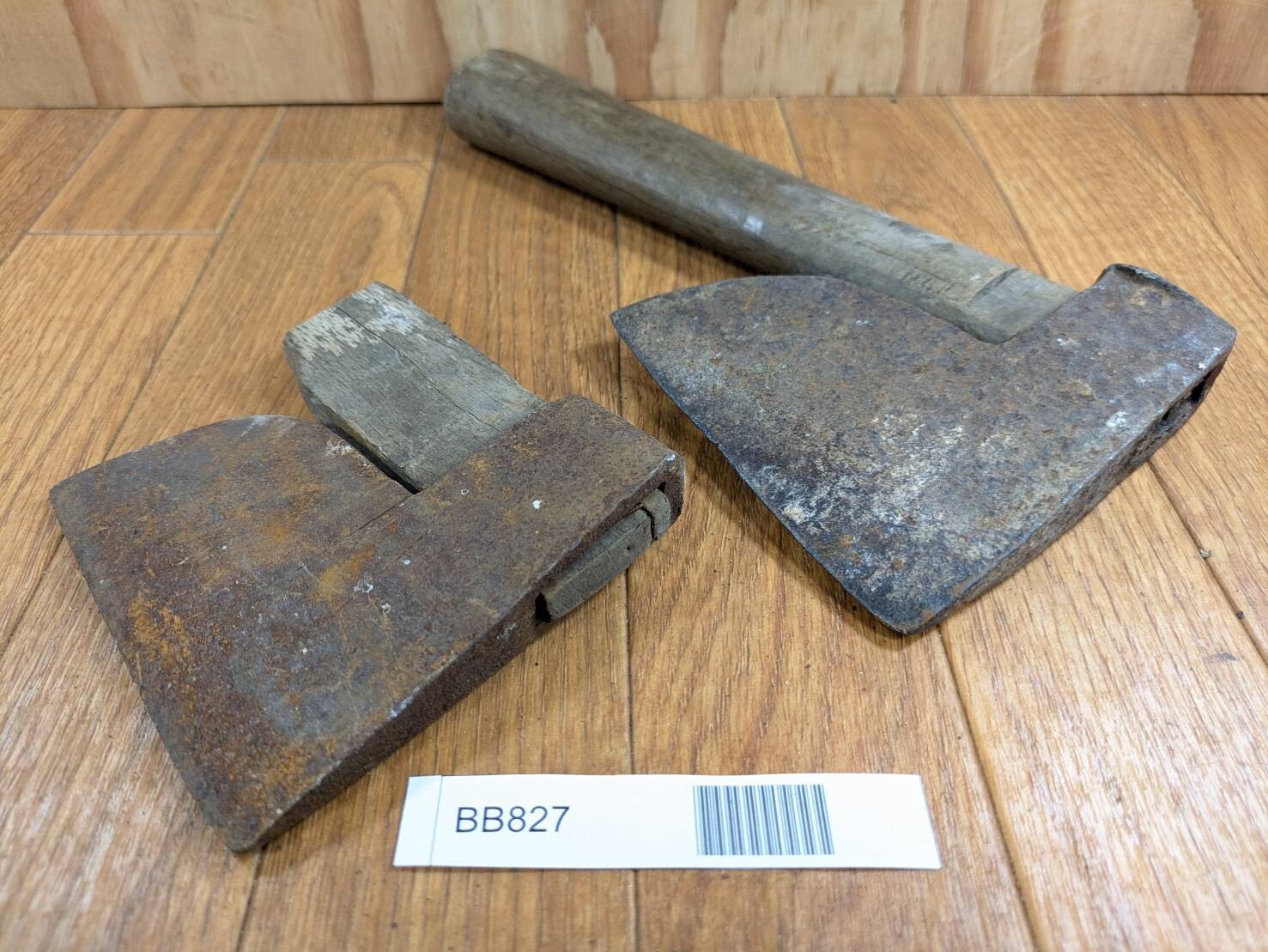 BROKEN DAMAGED Japanese Vintage Carpentry Tool NATA AXE ONO Hatchet SET BB827