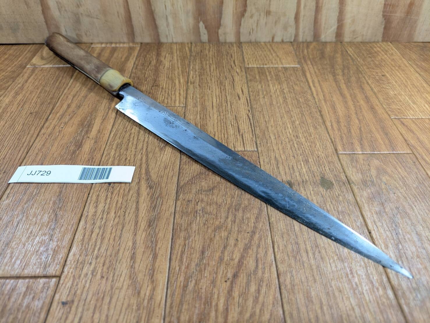 DAMAGED Japanese Chef's Kitchen Knife Yanagiba Vintage LONG 245/405mm JJ729