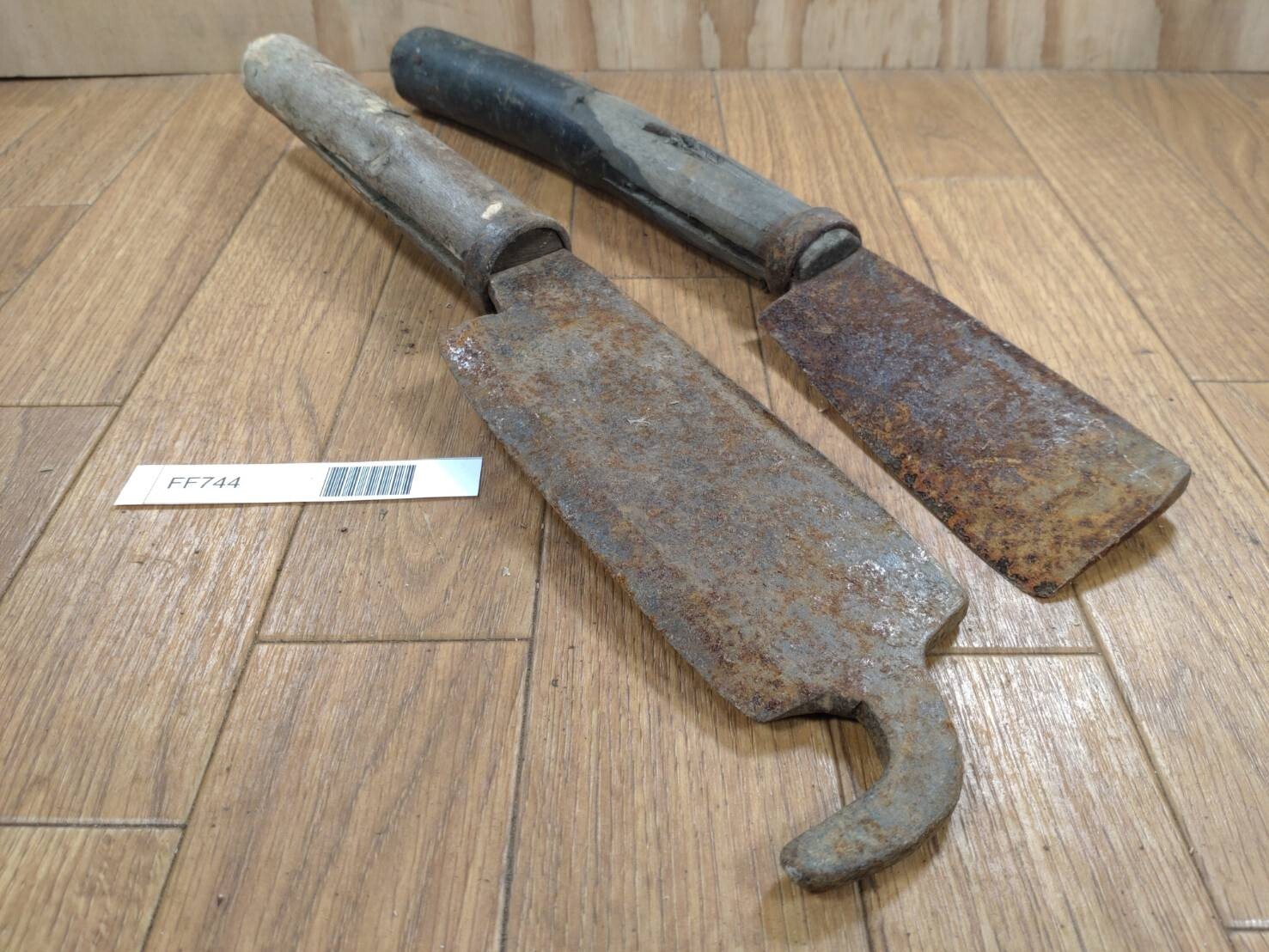 BROKEN DAMAGED Japanese Vintage Carpentry Tool NATA AXE ONO Hatchet SET FF744