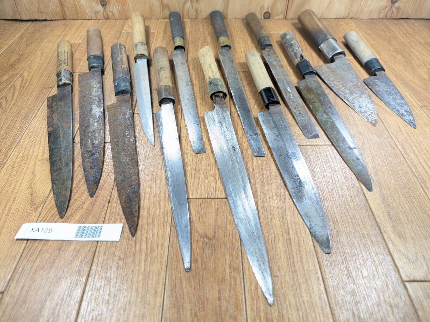 BROKEN DAMAGED Japanese Chef's Kitchen Knife Vintage Japan HOCHO XA129