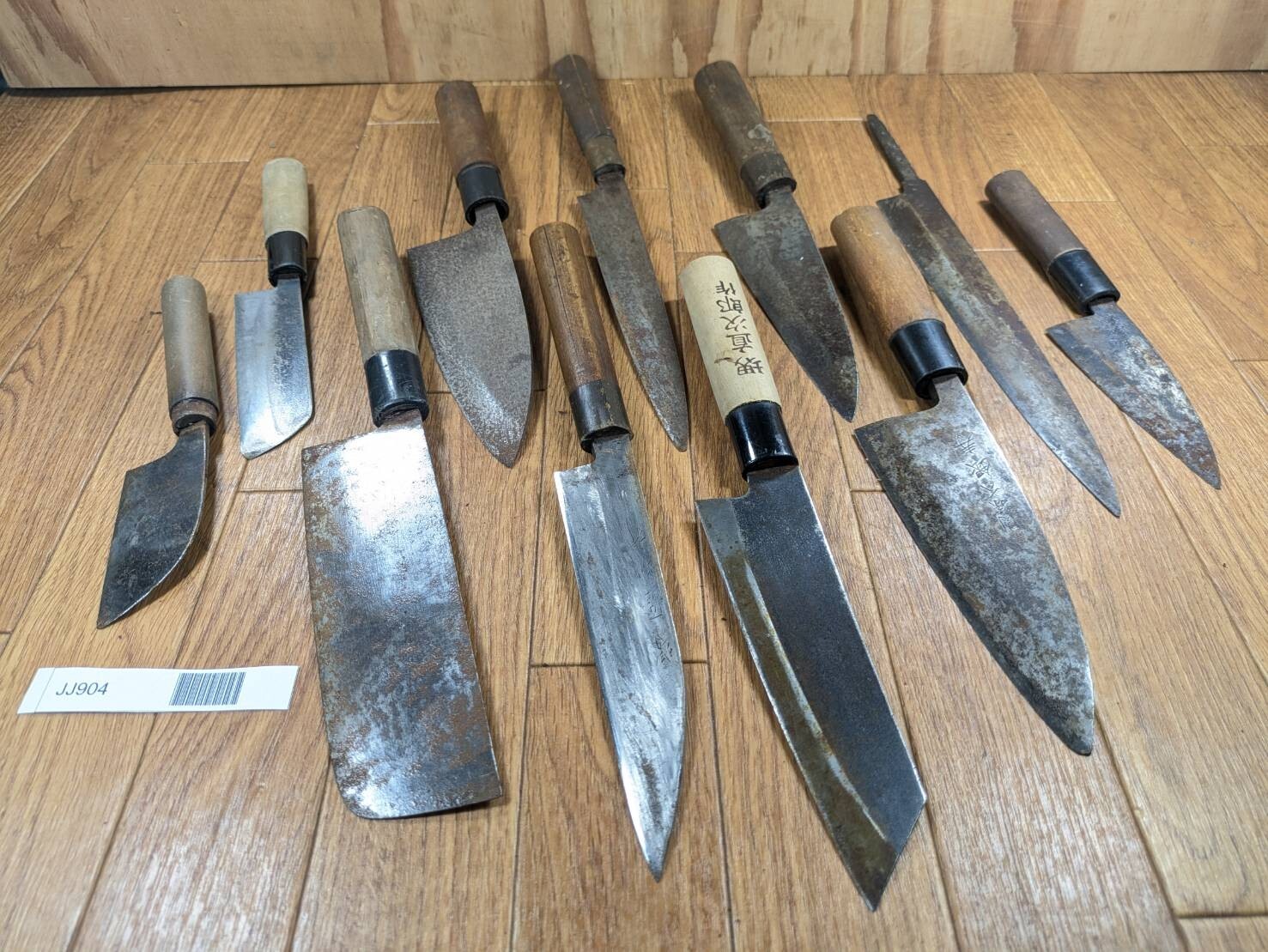 BROKEN DAMAGED Japanese Chef's Kitchen Knife Vintage Japan HOCHO JJ904