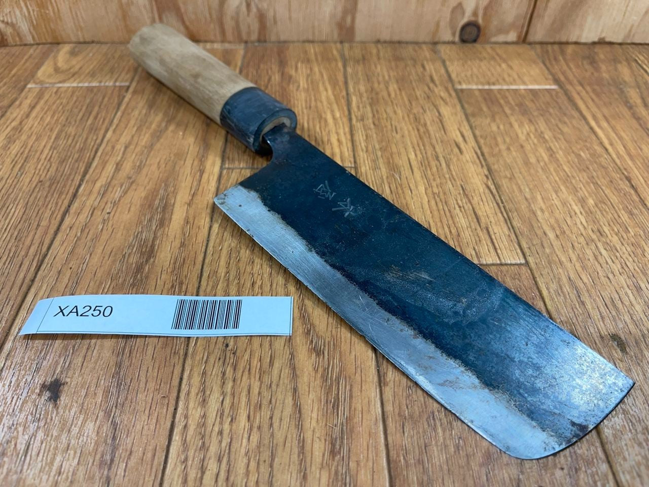 DAMAGED Japanese Chef's Kitchen Knife NAKIRI KIYA Vintage Japan 147/285mm XA250