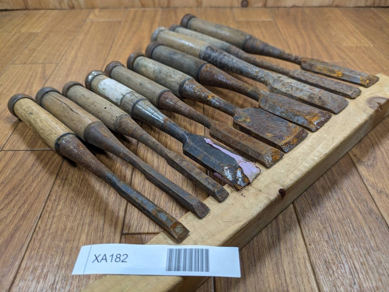 BROKEN DAMAGED Japanese vintage chisel Nomi 8.9.8.24.18.30.30.24.17.24mm XA182