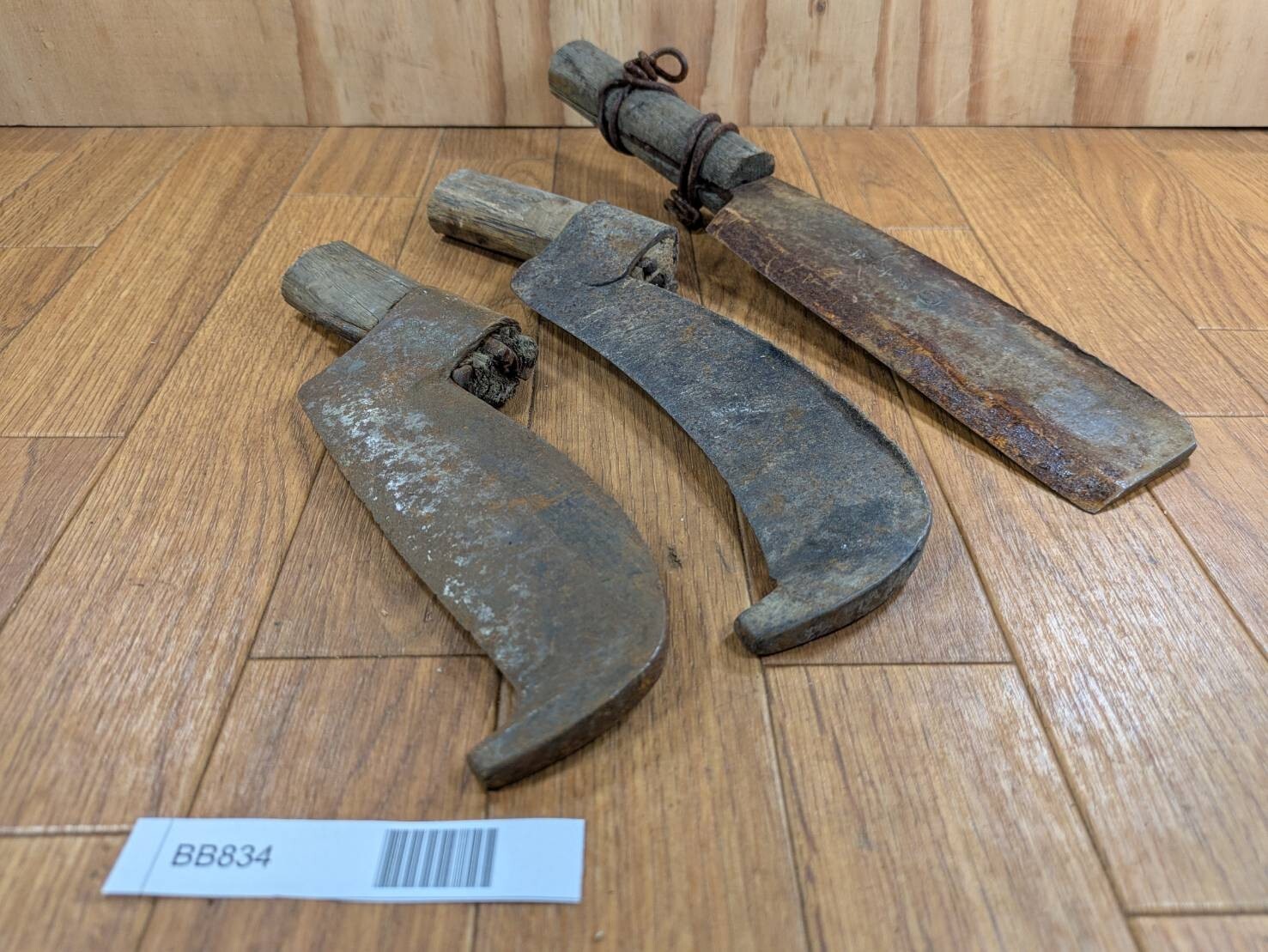 BROKEN DAMAGED Japanese Vintage Carpentry Tool NATA AXE ONO Hatchet SET BB834
