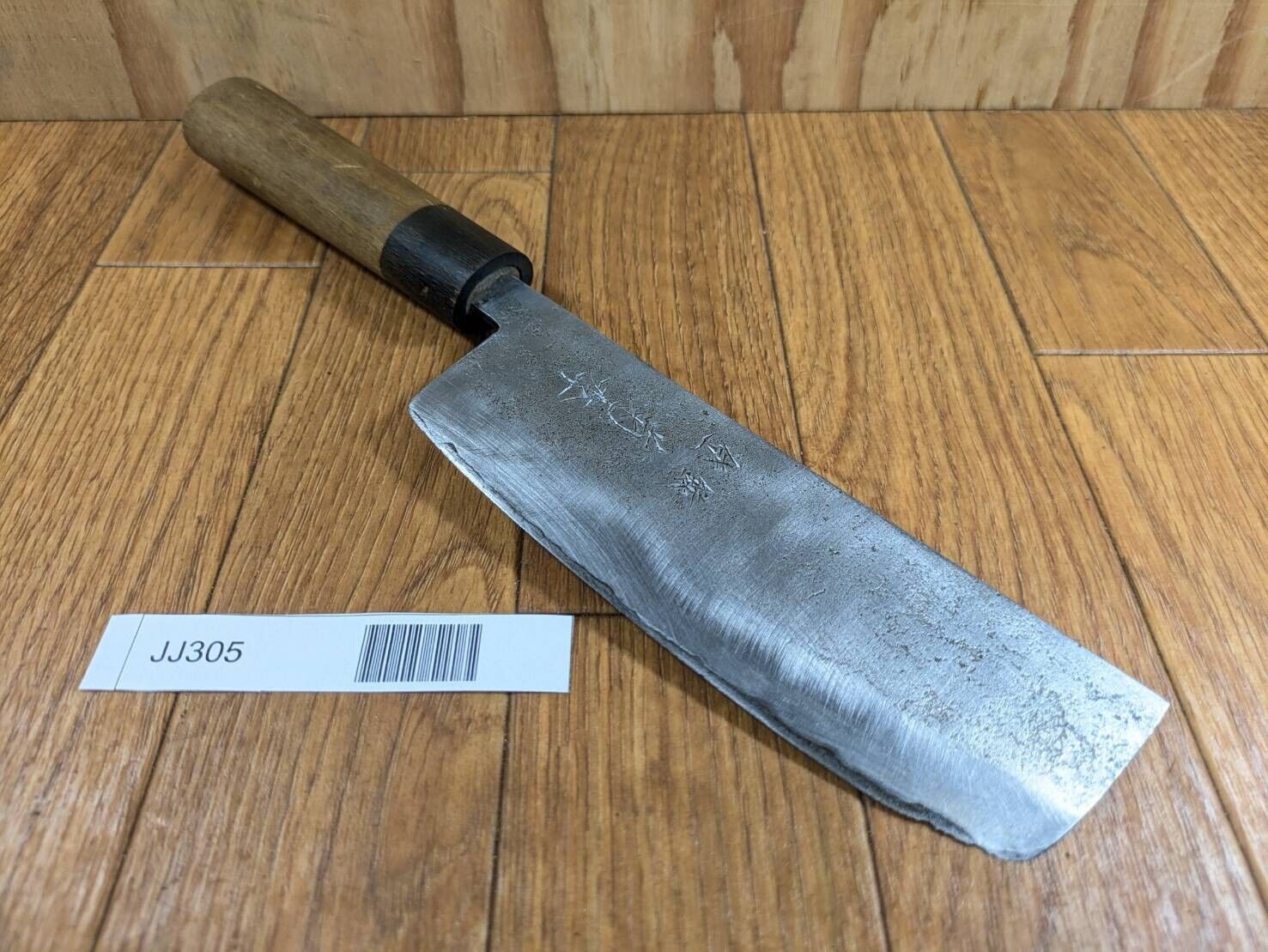 DAMAGED Japanese Chef's Kitchen Knife NAKIRI HOCHO Vintage Japan 155/285mm JJ305