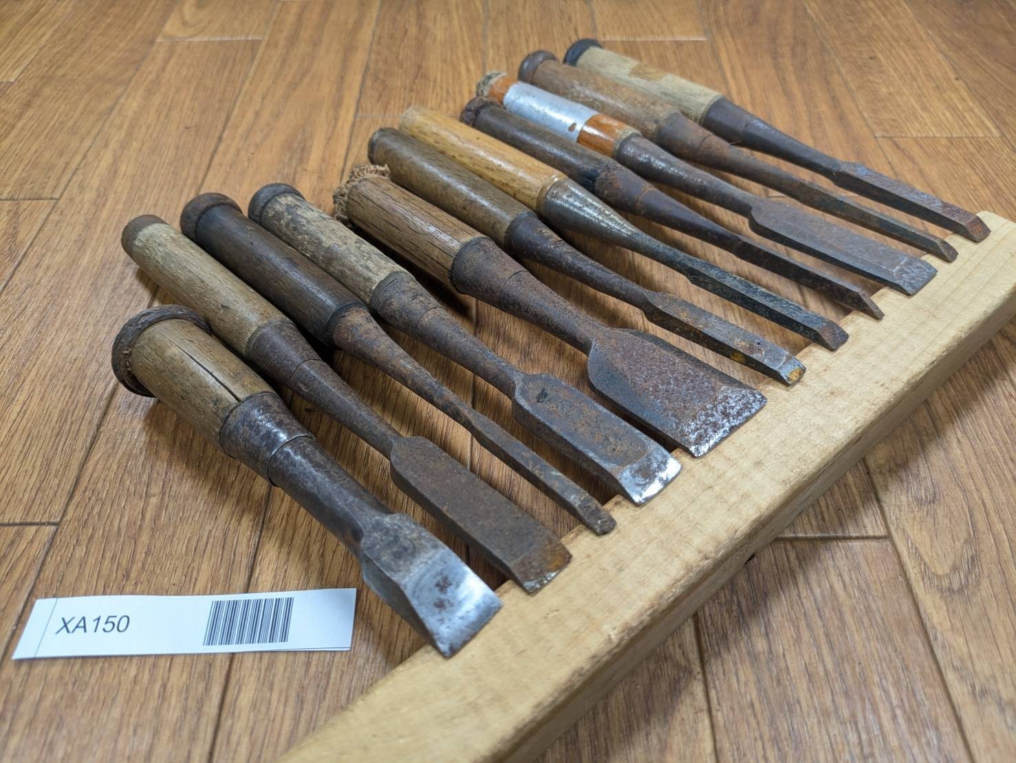BROKEN DAMAGED Japanese vintage chisel Nomi 17.14.6.17.30.9.8.3.17.6.9mm XA150