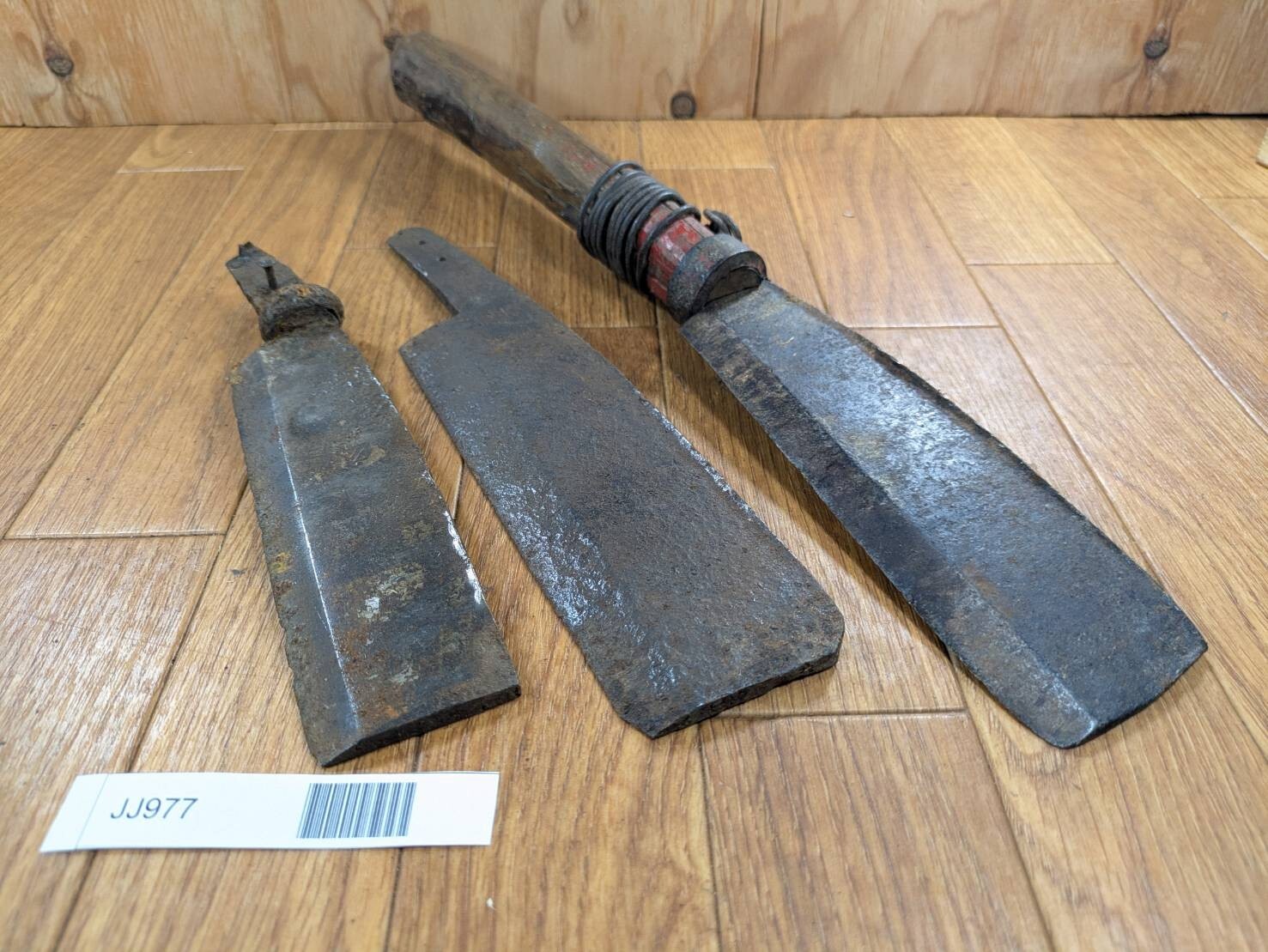 BROKEN DAMAGED Japanese Vintage Carpentry Tool NATA AXE ONO Hatchet SET JJ977