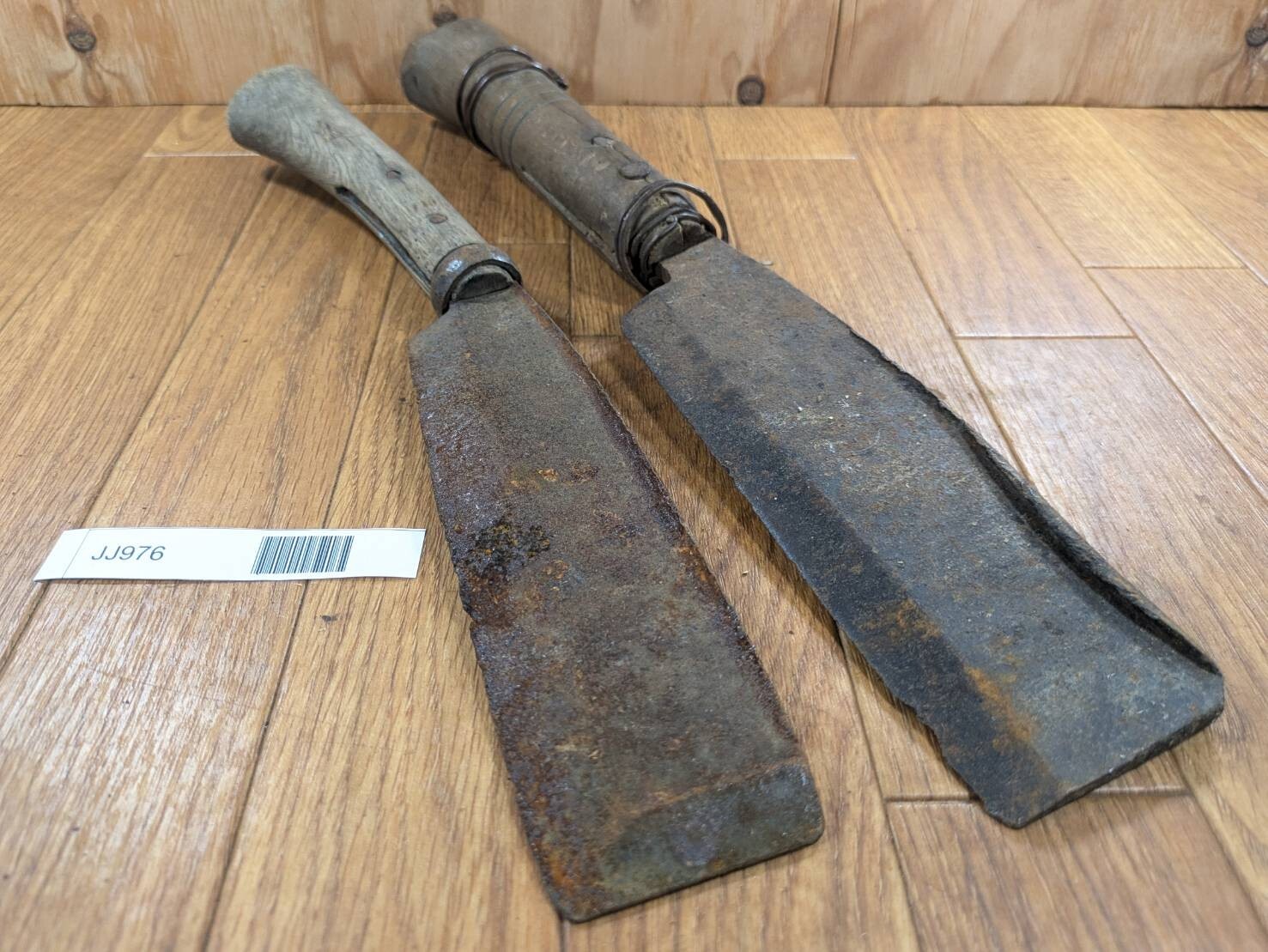 BROKEN DAMAGED Japanese Vintage Carpentry Tool NATA AXE ONO Hatchet SET JJ976