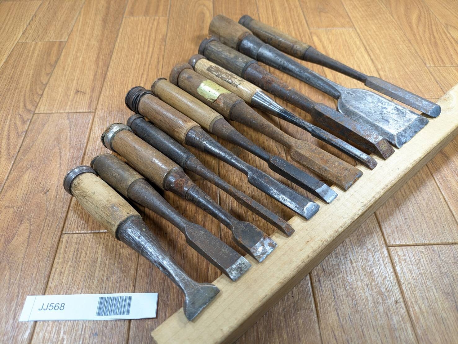BROKEN DAMAGED Japanese vintage chisel Nomi 48.24.23.18.17.15.15.14.11.9.6 JJ568
