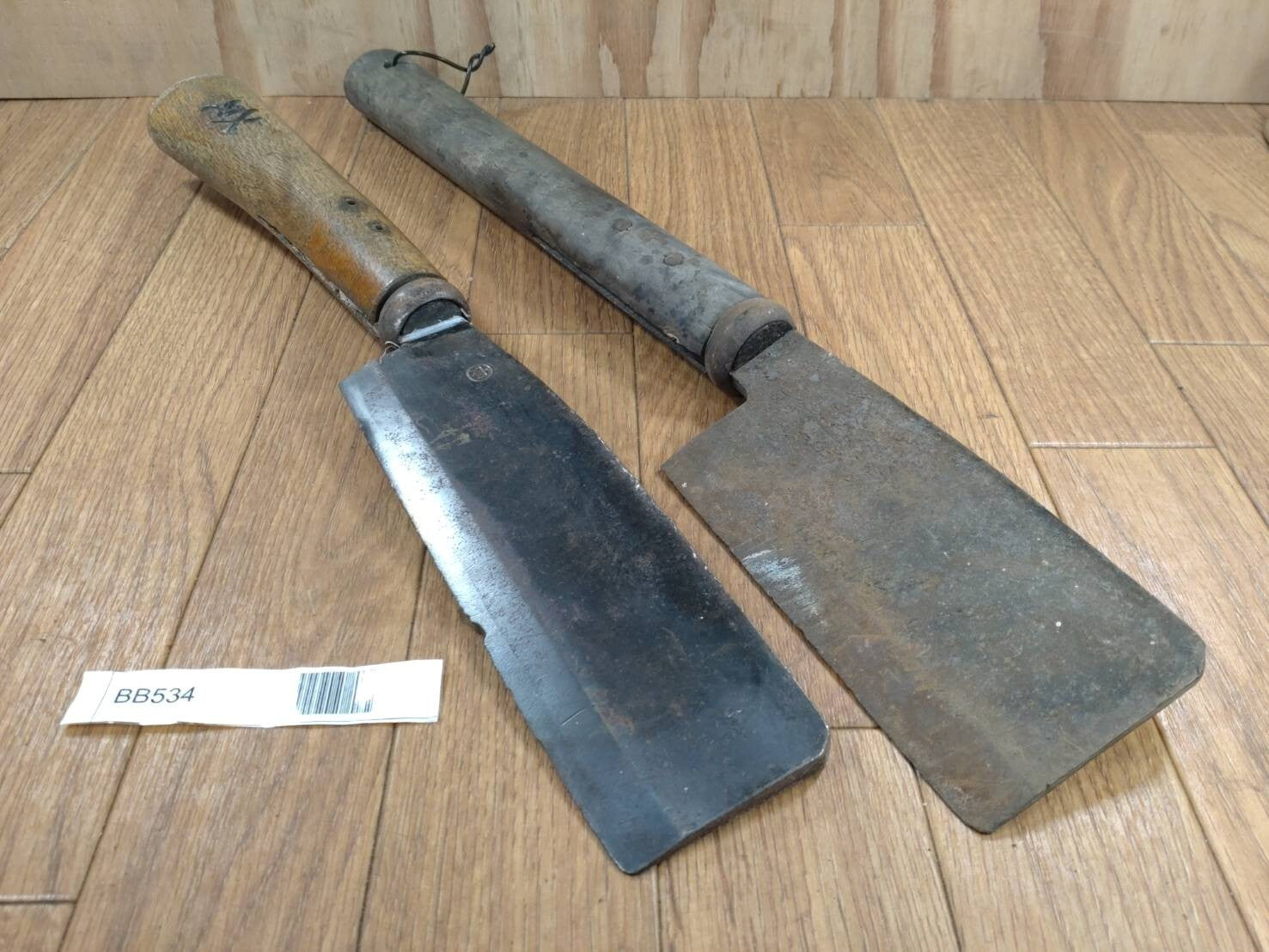 BROKEN DAMAGED Japanese Vintage Carpentry Tool NATA AXE ONO Hatchet SET BB534