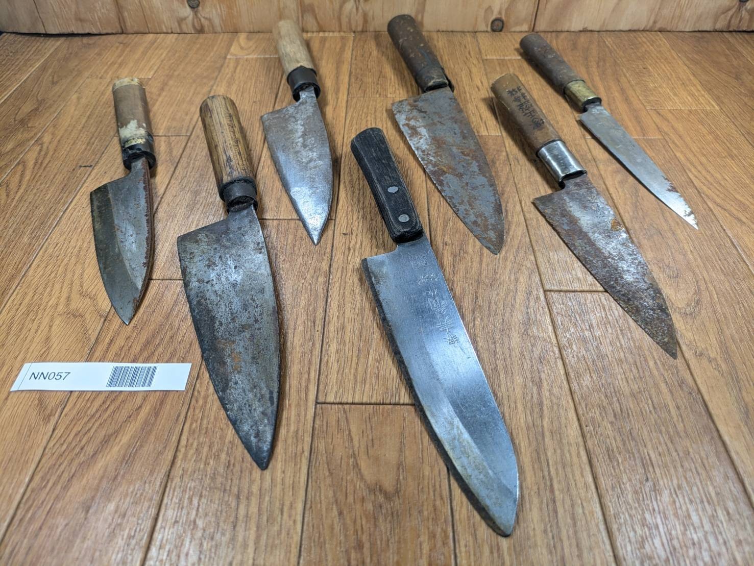BROKEN DAMAGED Japanese Chef's Kitchen Knife Vintage Japan HOCHO NN057