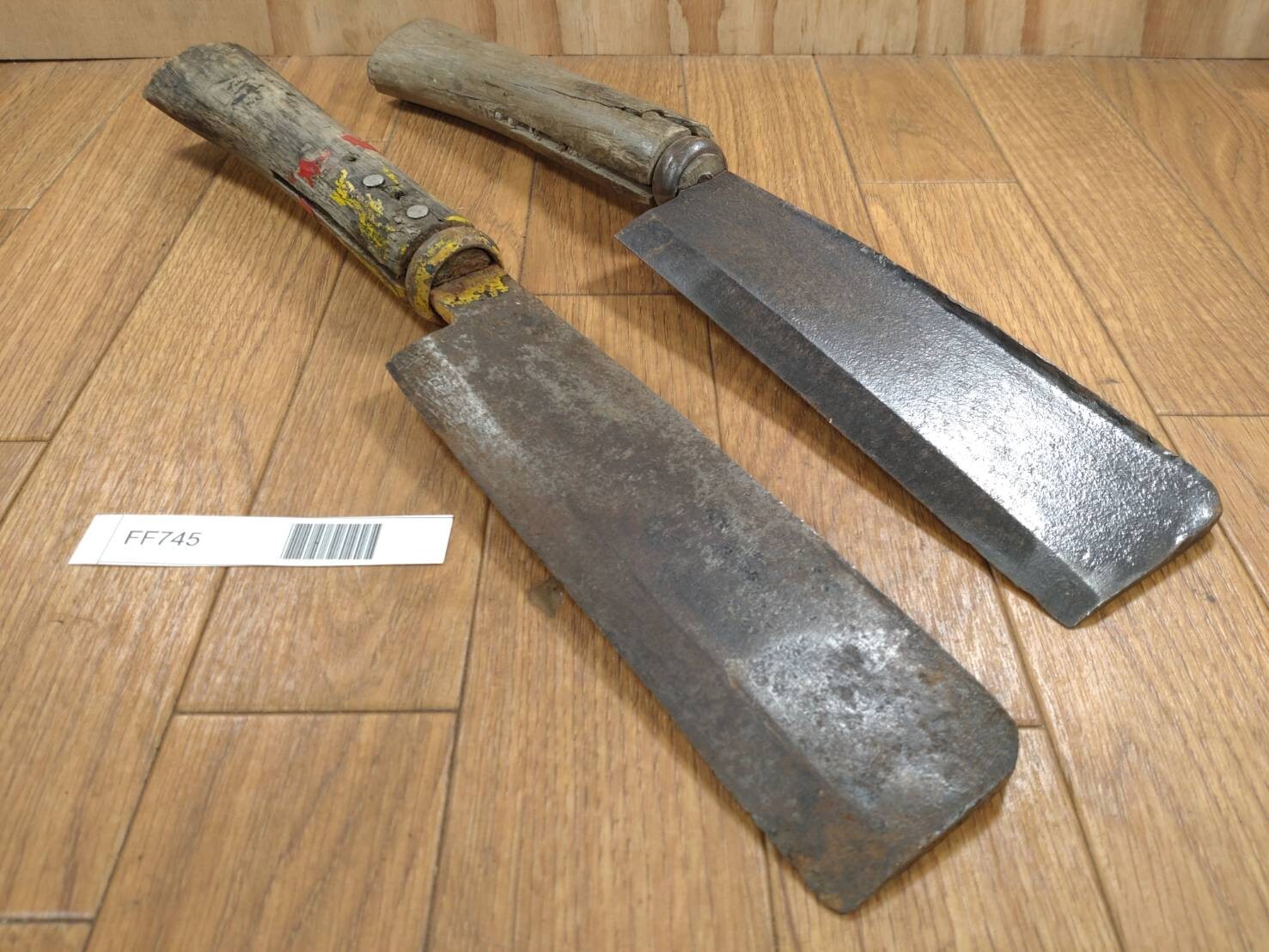 BROKEN DAMAGED Japanese Vintage Carpentry Tool NATA AXE ONO Hatchet SET FF745