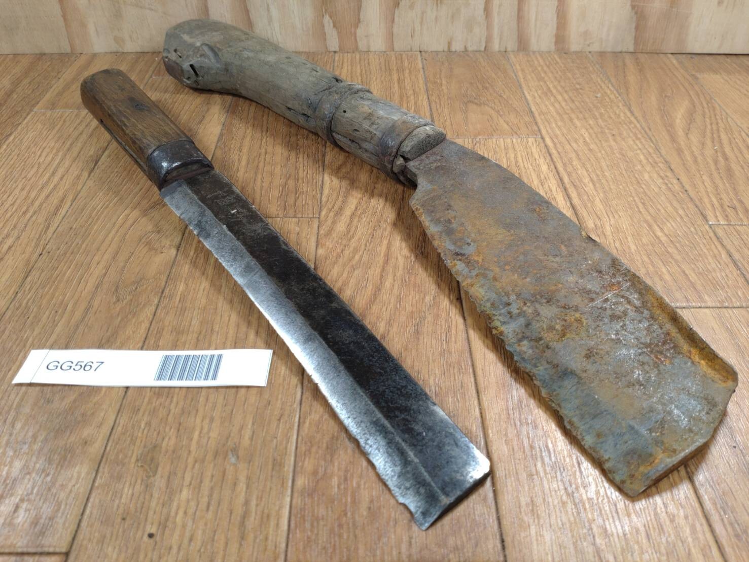 BROKEN DAMAGED Japanese Vintage Carpentry Tool NATA AXE ONO Hatchet SET GG567