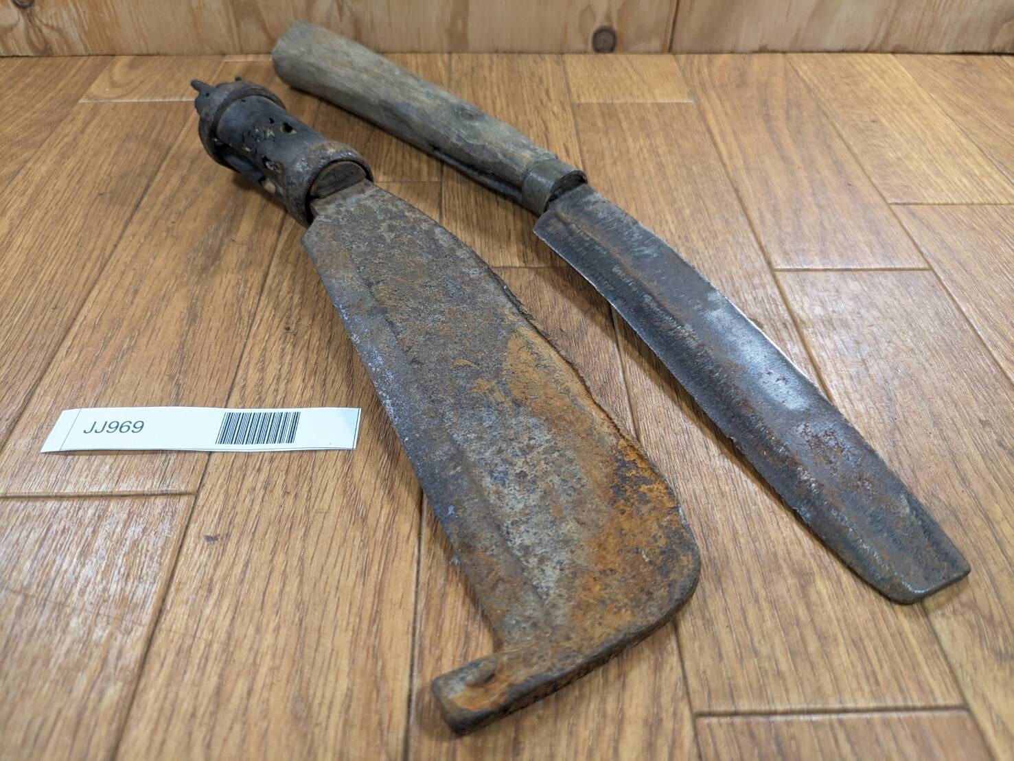 BROKEN DAMAGED Japanese Vintage Carpentry Tool NATA AXE ONO Hatchet SET JJ969
