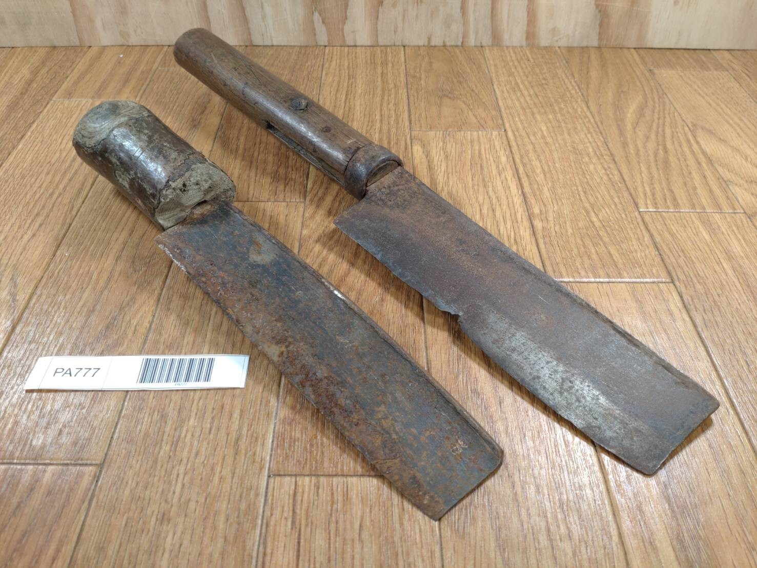 BROKEN DAMAGED Japanese Vintage Carpentry Tool NATA AXE ONO Hatchet SET PA777