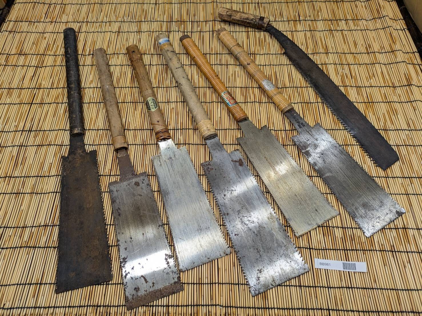 Broken Japanese vintage Pull Saw Draw Saw Carpentry Tool Japan blade 650mm BB981