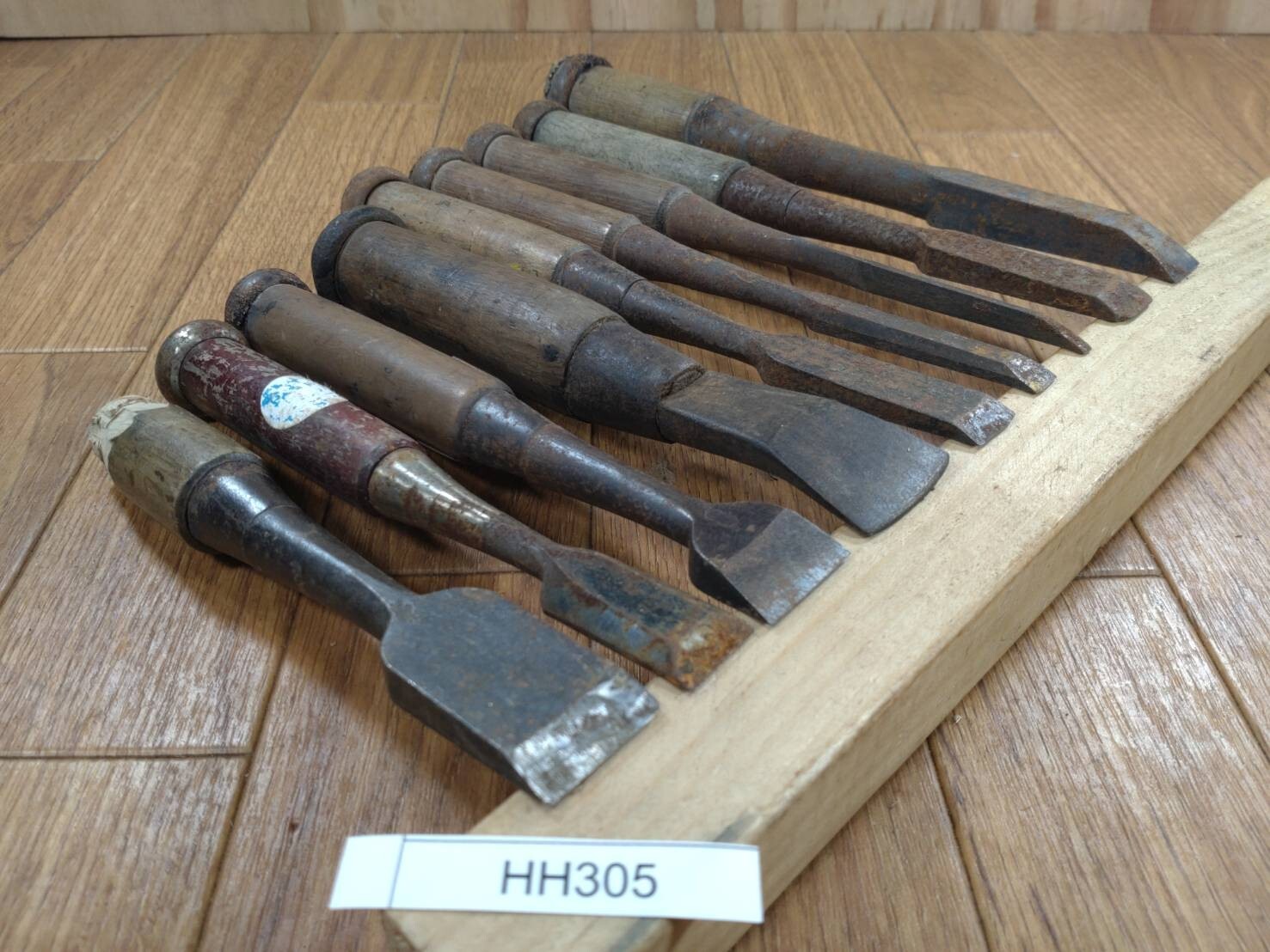 BROKEN DAMAGED Japanese vintage chisel Nomi 31.24.23.17.15.15.14.9.3mm HH305