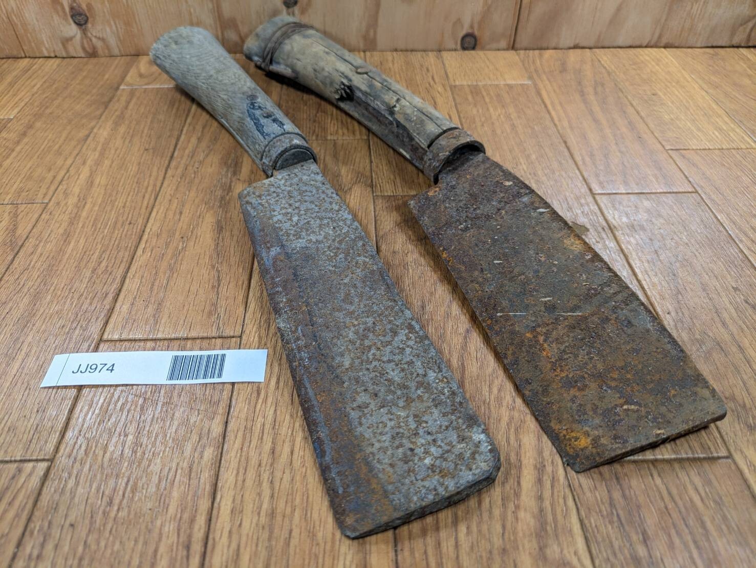 BROKEN DAMAGED Japanese Vintage Carpentry Tool NATA AXE ONO Hatchet SET JJ974