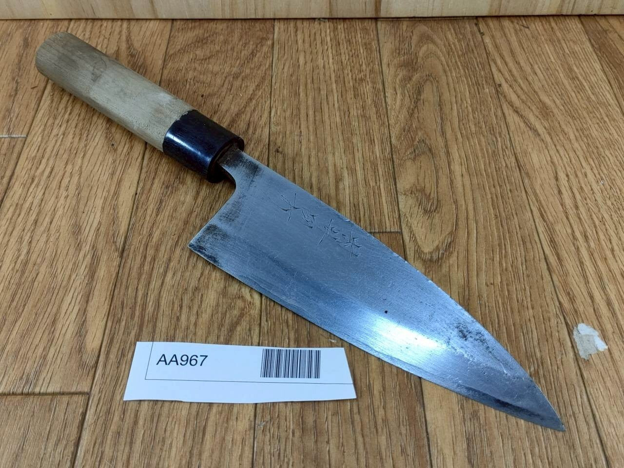 DAMAGED Japanese Chef's Kitchen Knife DEBA Vintage HAND MADE JP 161/310mm AA967