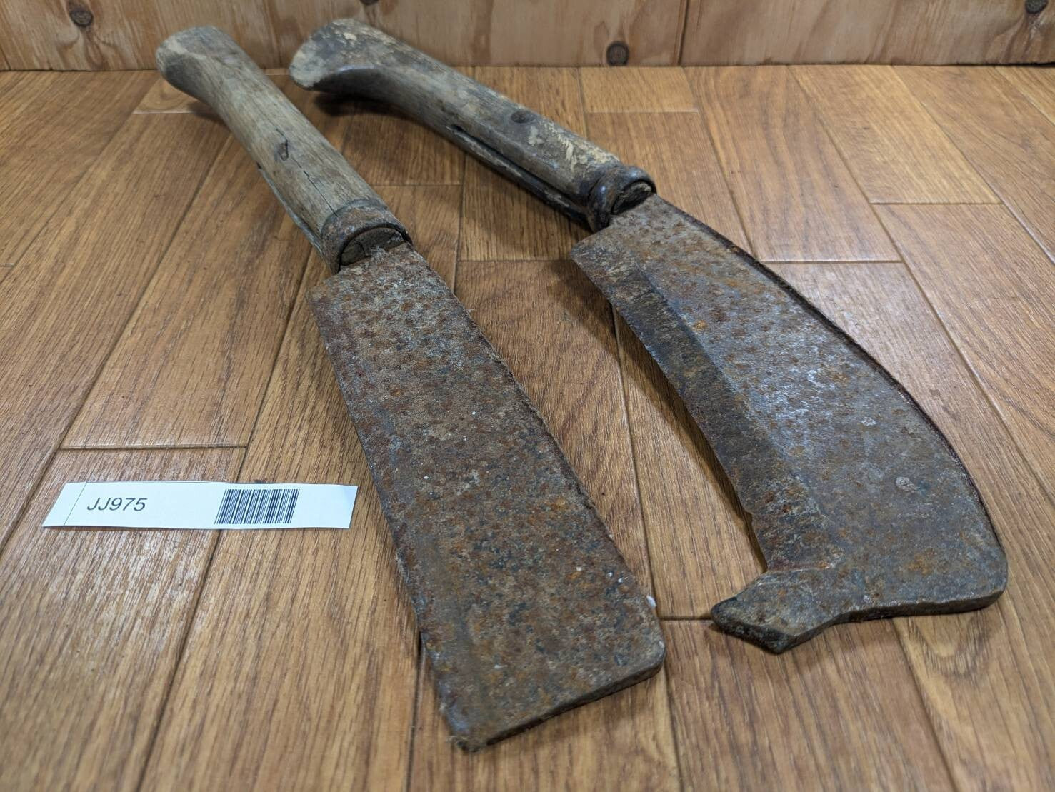 BROKEN DAMAGED Japanese Vintage Carpentry Tool NATA AXE ONO Hatchet SET JJ975