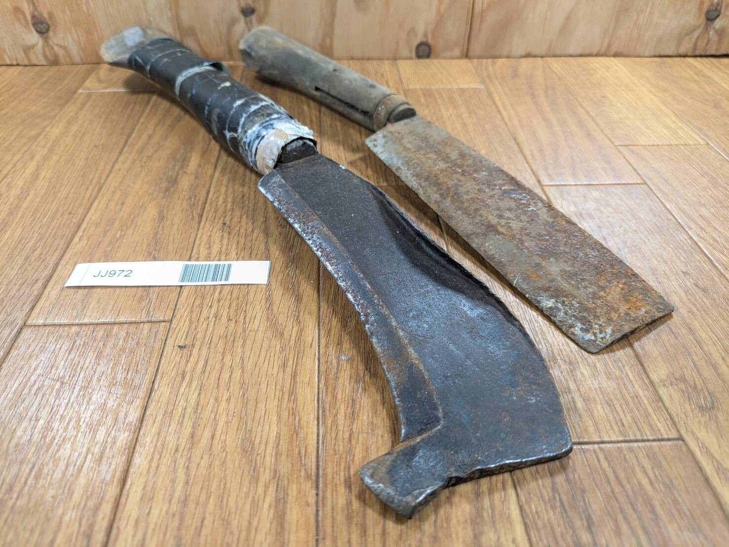 BROKEN DAMAGED Japanese Vintage Carpentry Tool NATA AXE ONO Hatchet SET JJ972