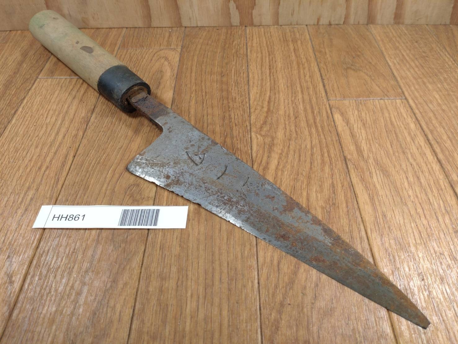 BROKEN DAMAGED Japanese Chef's Kitchen Knife Vintage Large DEBA 183/385mm HH861