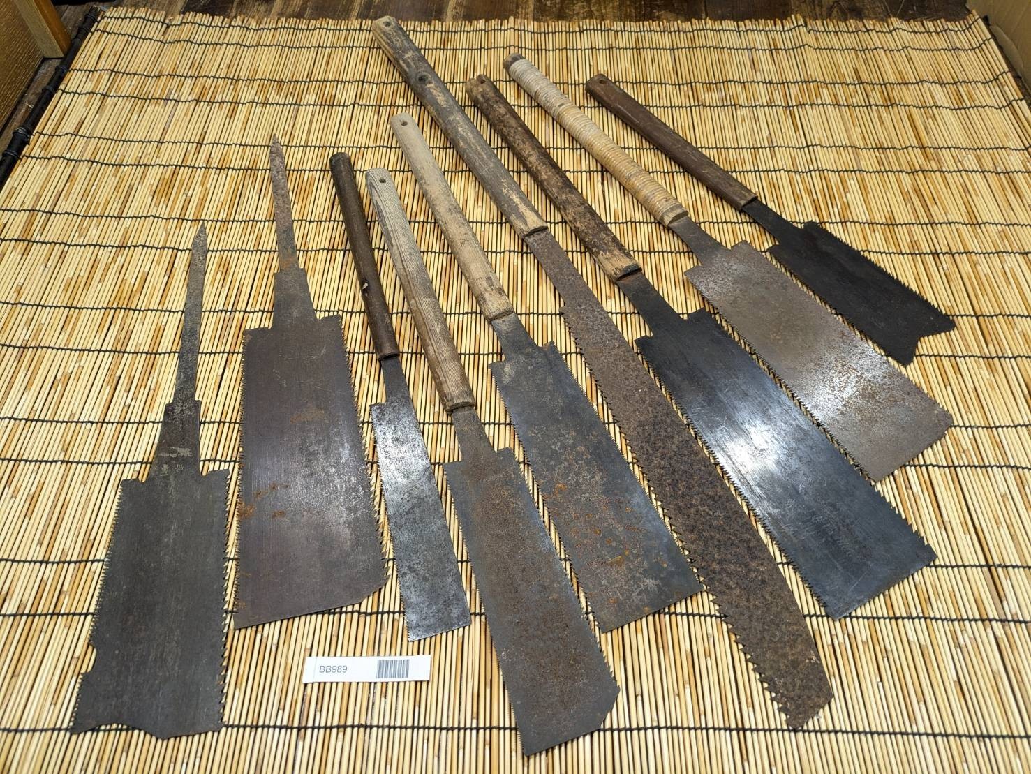 Broken Japanese vintage Pull Saw Draw Saw Carpentry Tool Japan blade 800mm BB989
