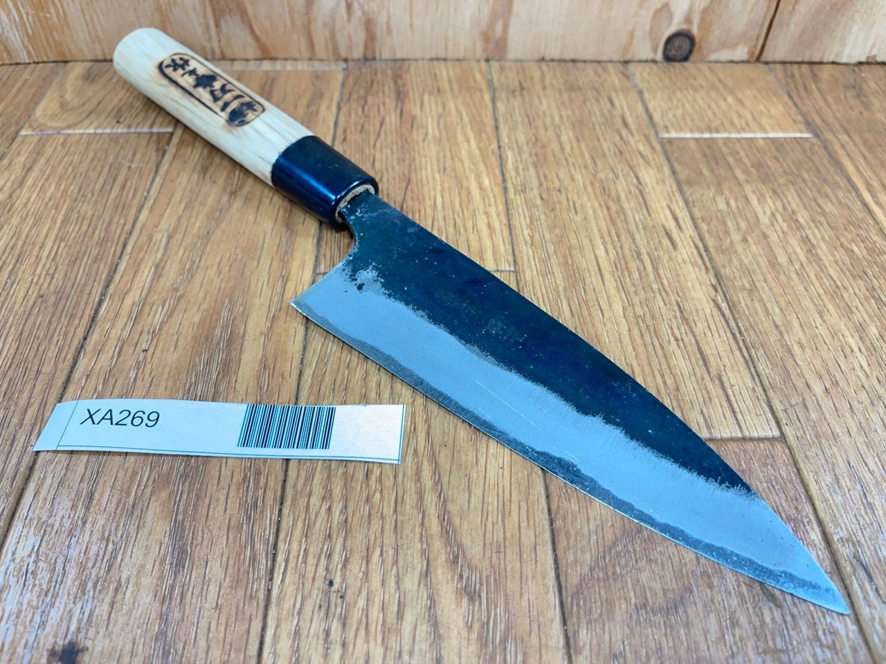 Japanese Chef's Kitchen Knife DEBA Vintage BLACK OLD from Japan 150/292mm XA269