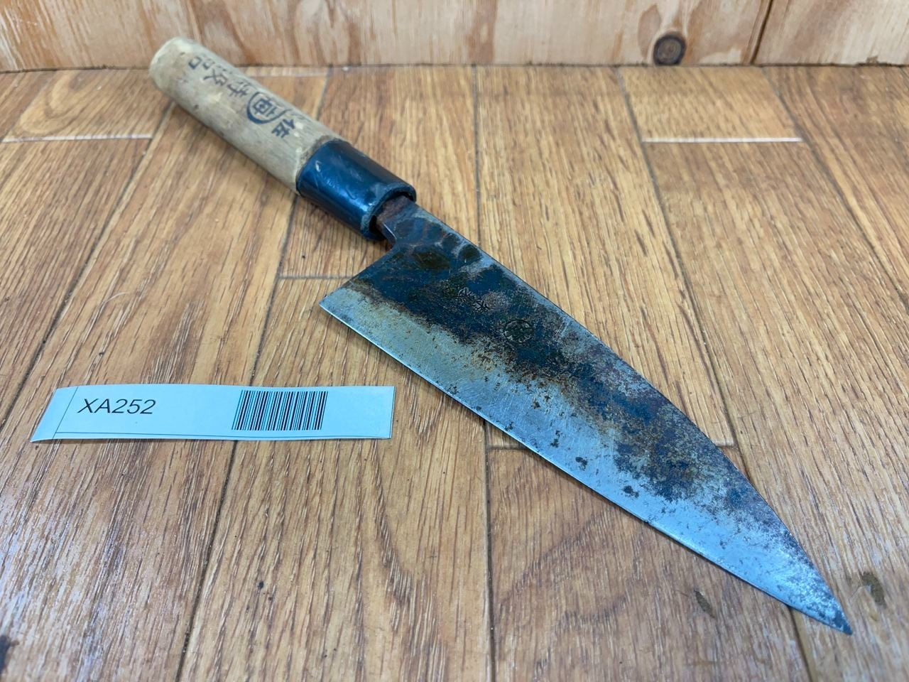 DAMAGED Japanese Chef's Kitchen Knife DEBA Vintage from Japan 145/290mm XA252