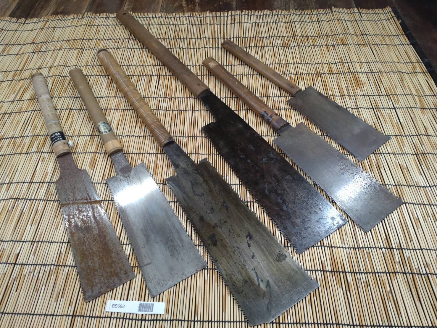 Broken Japanese vintage Pull Saw Draw Saw Carpentry Tool Japan blade 720mm BB698
